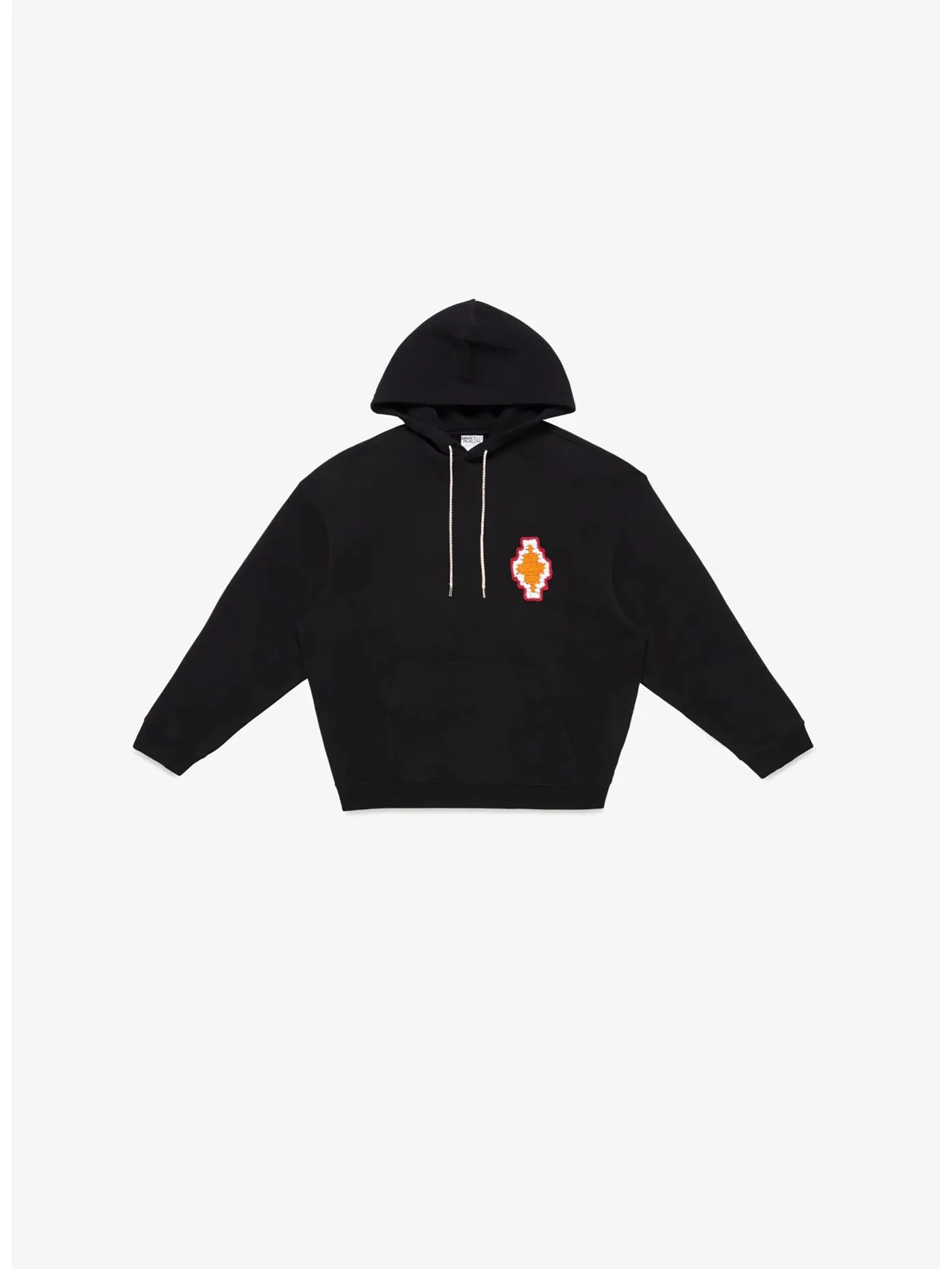     -MARCELO BURLON    -FELPA HOODIE MACRAME CROSS PATCH-