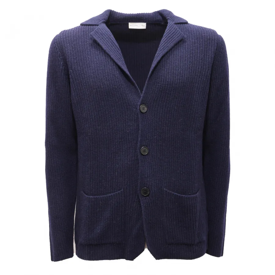 1811AM maglione uomo BECOME man wool sweater blue