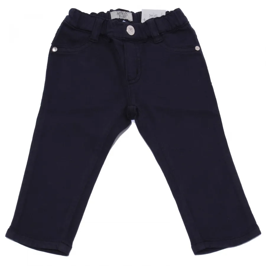 1826Y comleto bimba girl ARMANI BABY cotton blue JEGGING trouser+ t-shirt