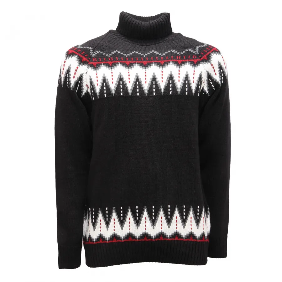 1999AM maglione uomo OVER-D man sweater black