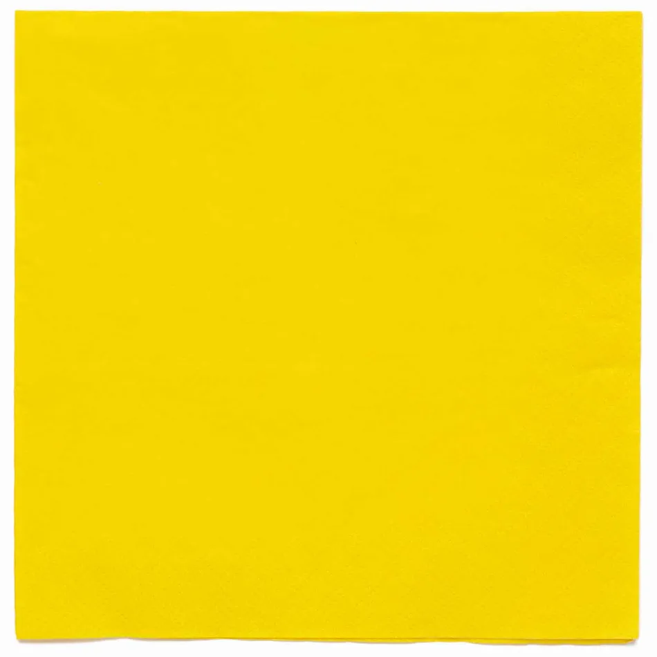 20 tovaglioli ecologici giallo sole 33cm