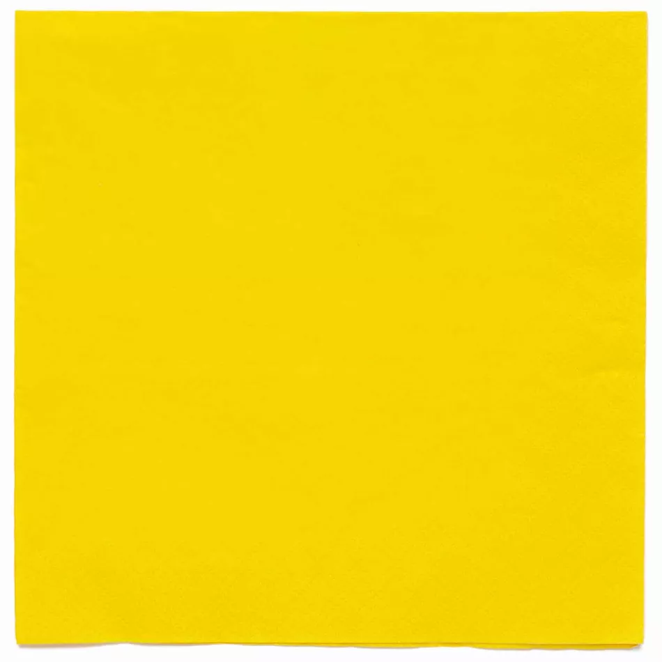 20 tovaglioli ecologici giallo sole 33cm