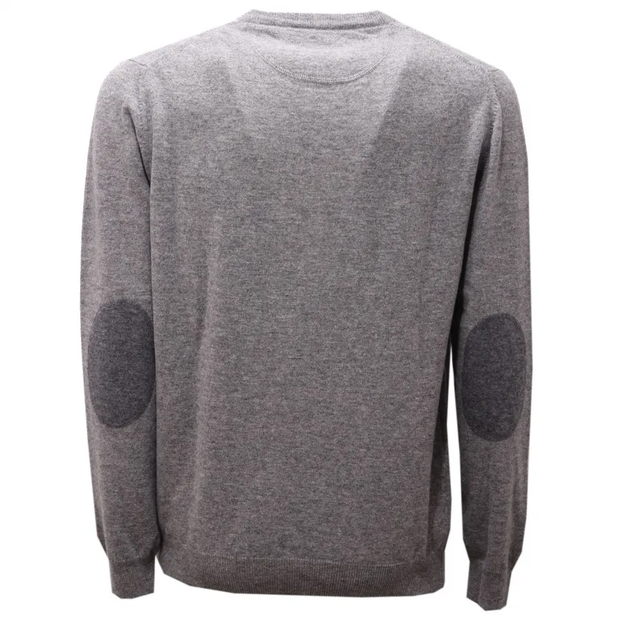 5493AF maglione uomo ALTEA grey wool sweater man