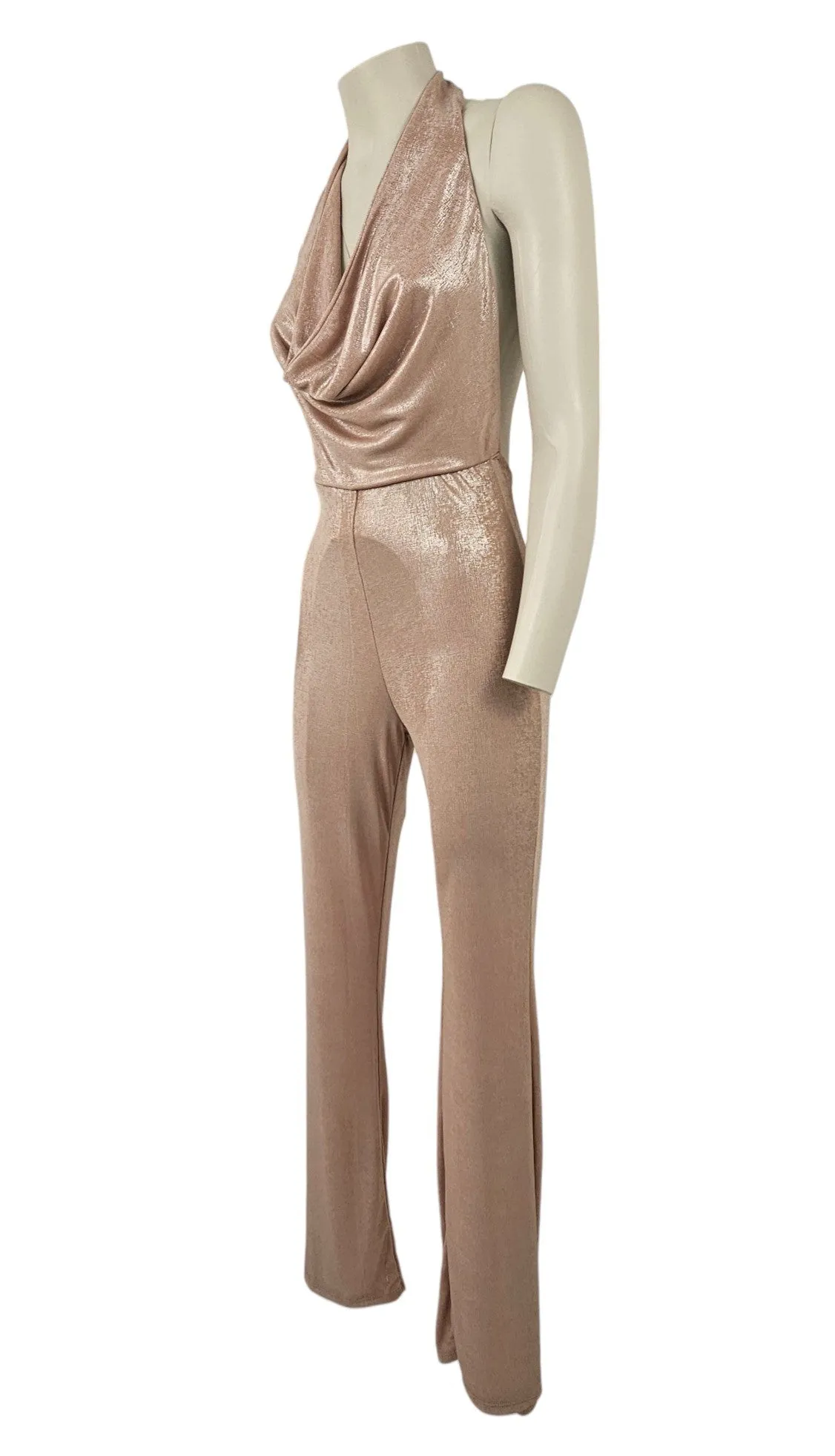 Abito tuta elegante con pantalone schiena nuda