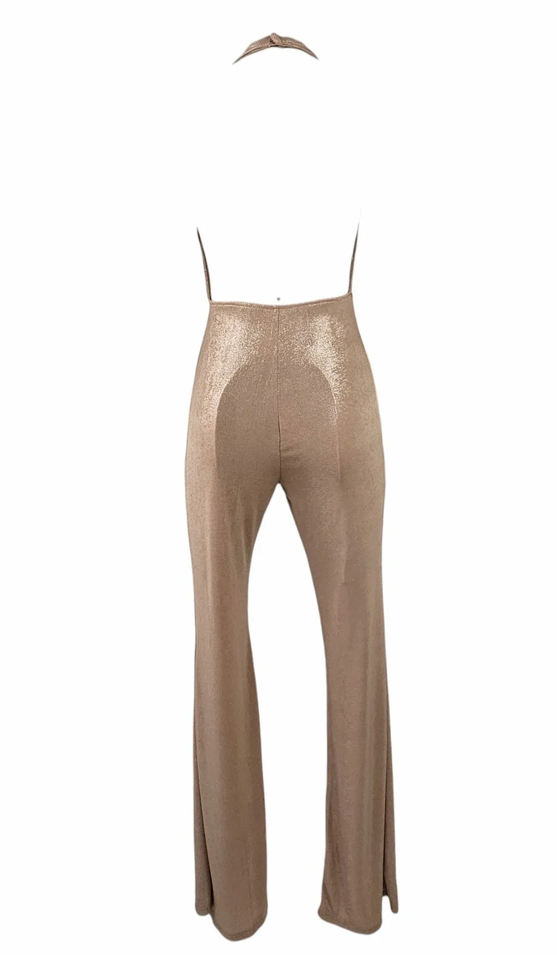 Abito tuta elegante con pantalone schiena nuda