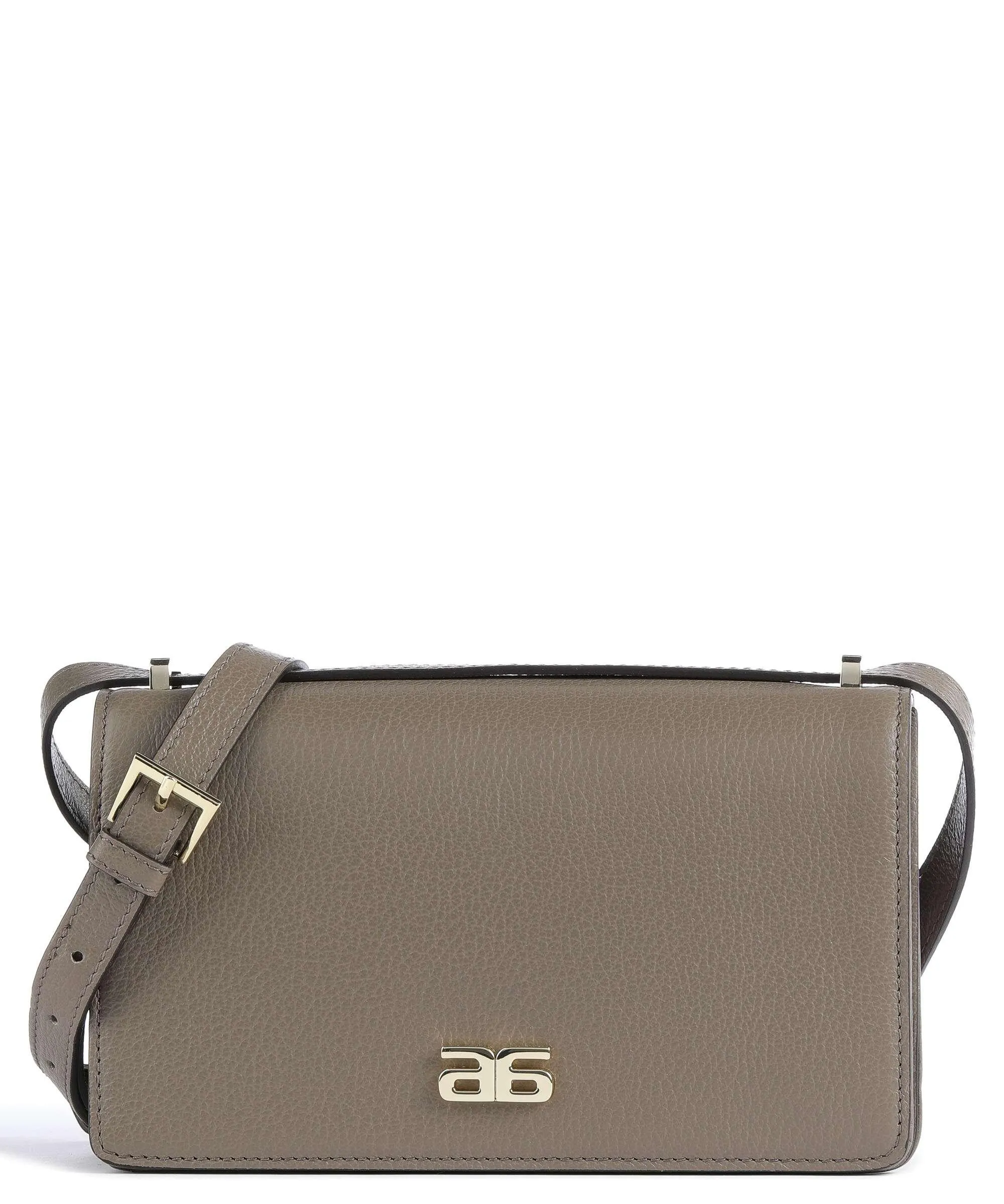  Abro Ariete Luise Borsa a spalla pelle di vacchetta grana taupe  