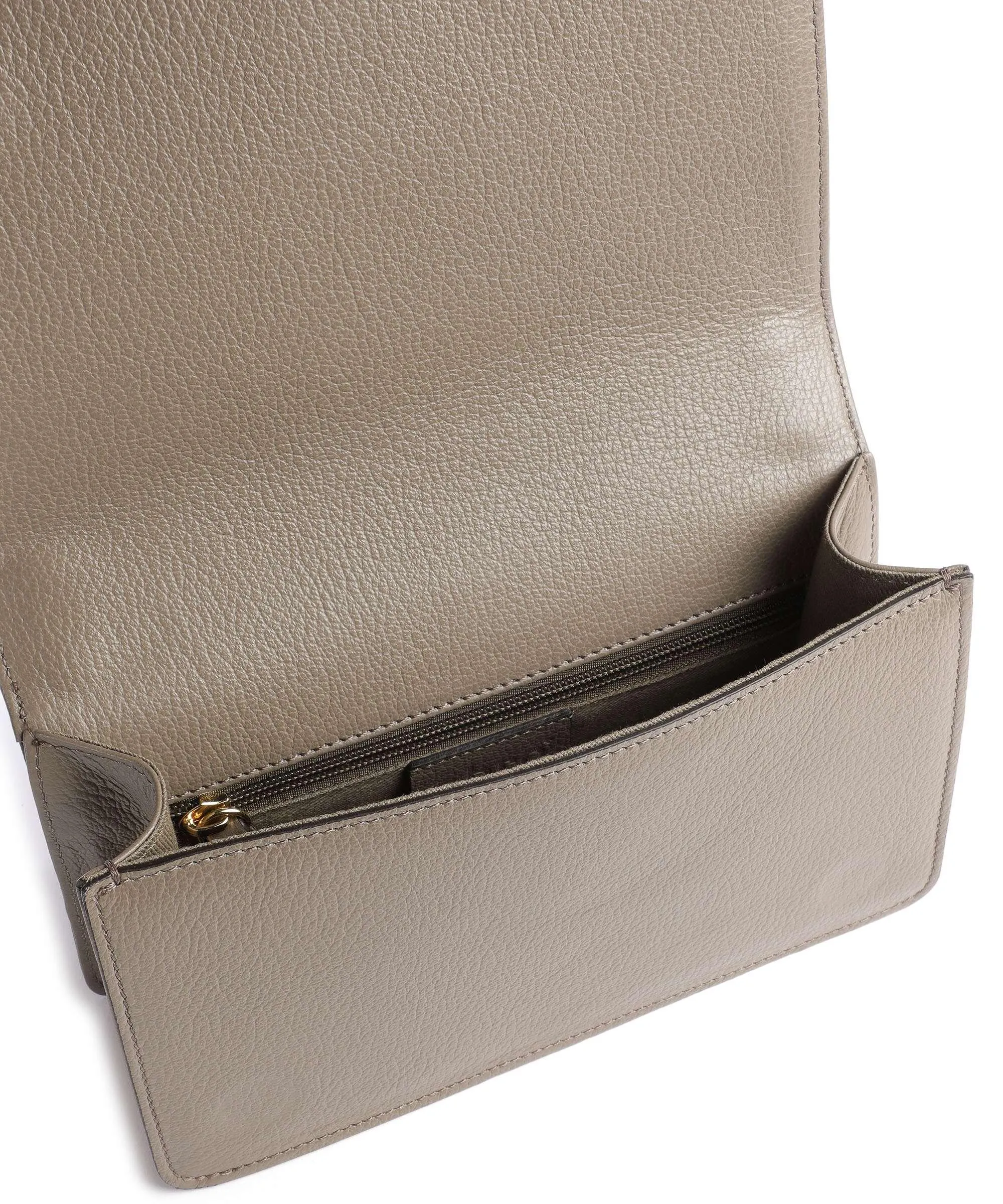  Abro Ariete Luise Borsa a spalla pelle di vacchetta grana taupe  