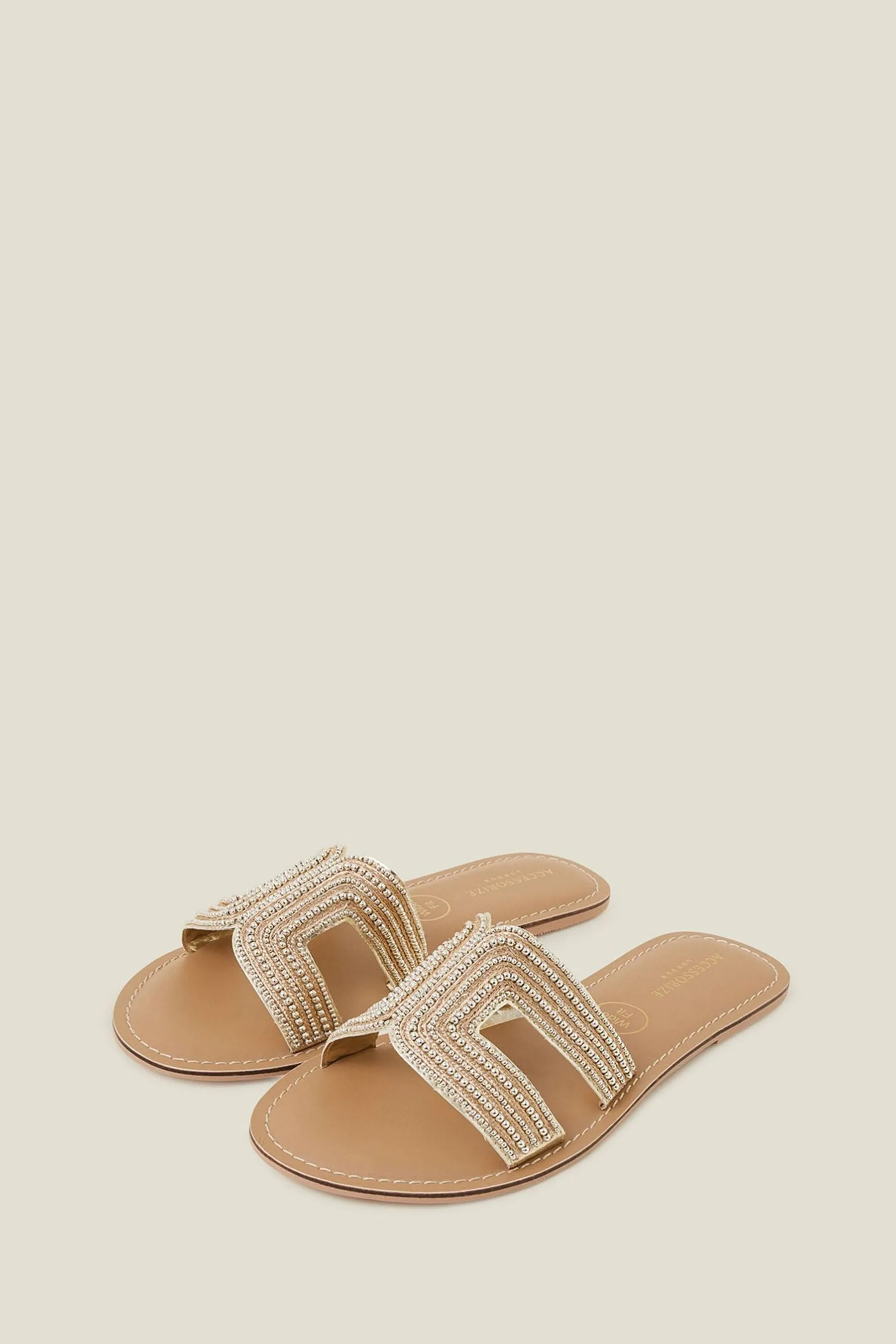 Accessorize - Bella - Vestibilità ampia Sandali con perline