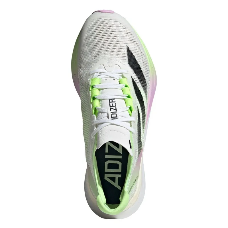 ADIDAS Adizero Boston 12 Bianco Core Nero - Scarpe Running Donna