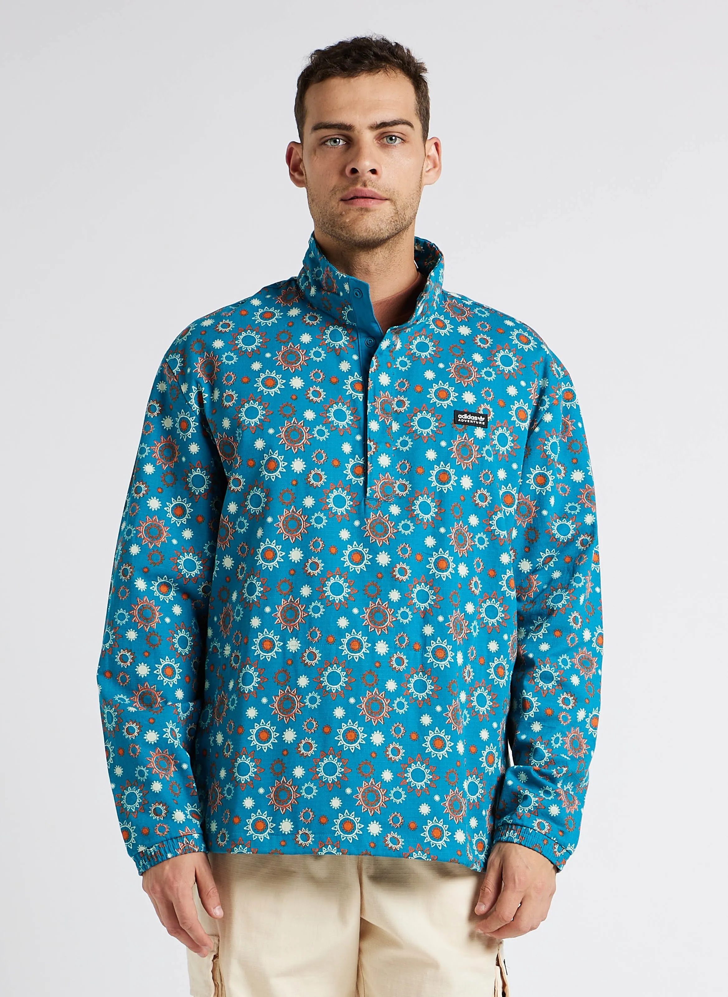  ADIDAS   Giacca a vento in cotone stampato | Multicolore