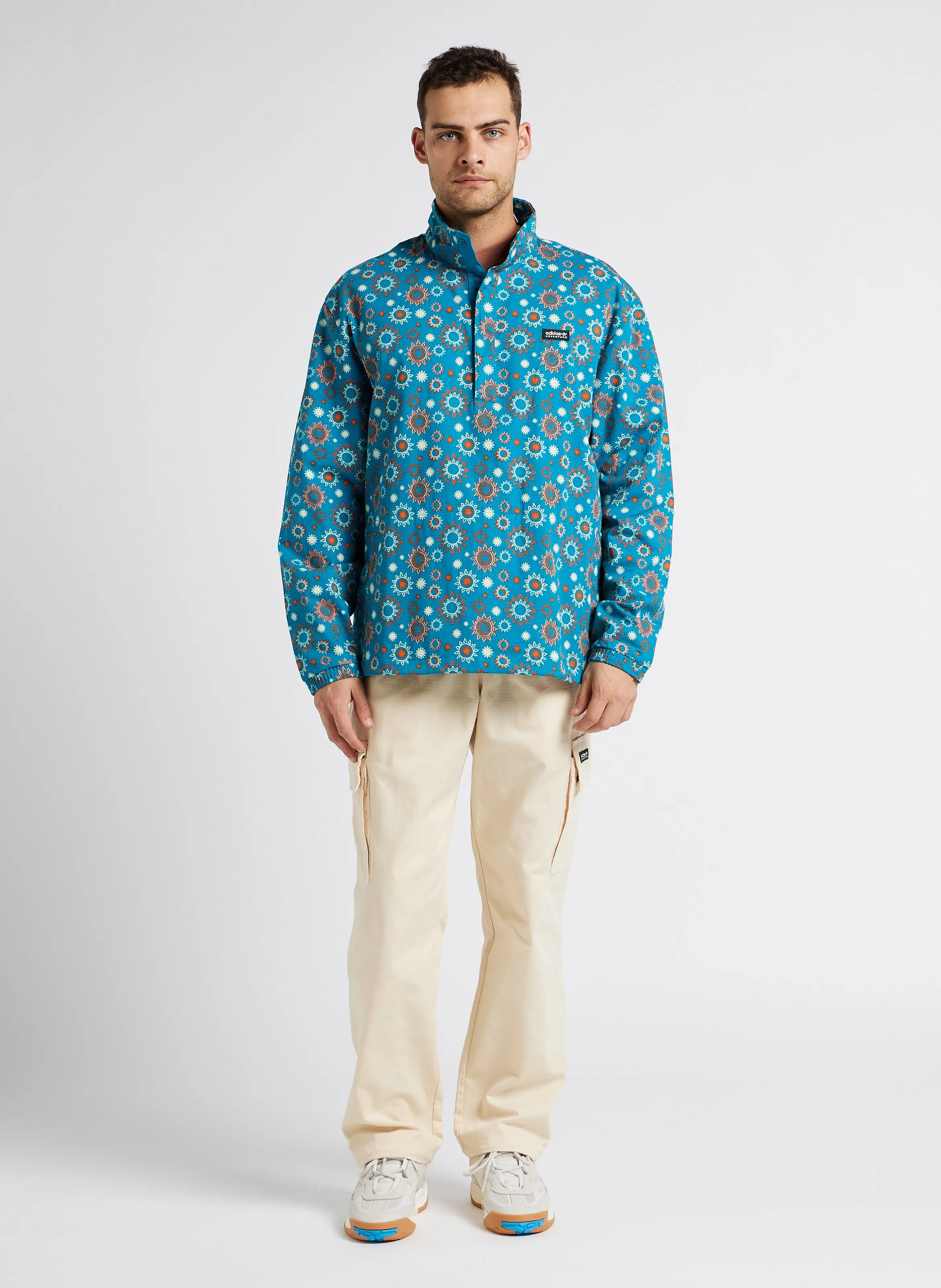  ADIDAS   Giacca a vento in cotone stampato | Multicolore