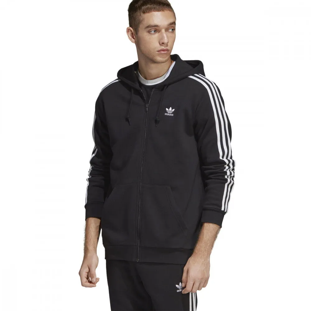 ADIDAS ORIGINALS FELPA FULL ZIP CON CAPPUCCIO 3 STRIPES