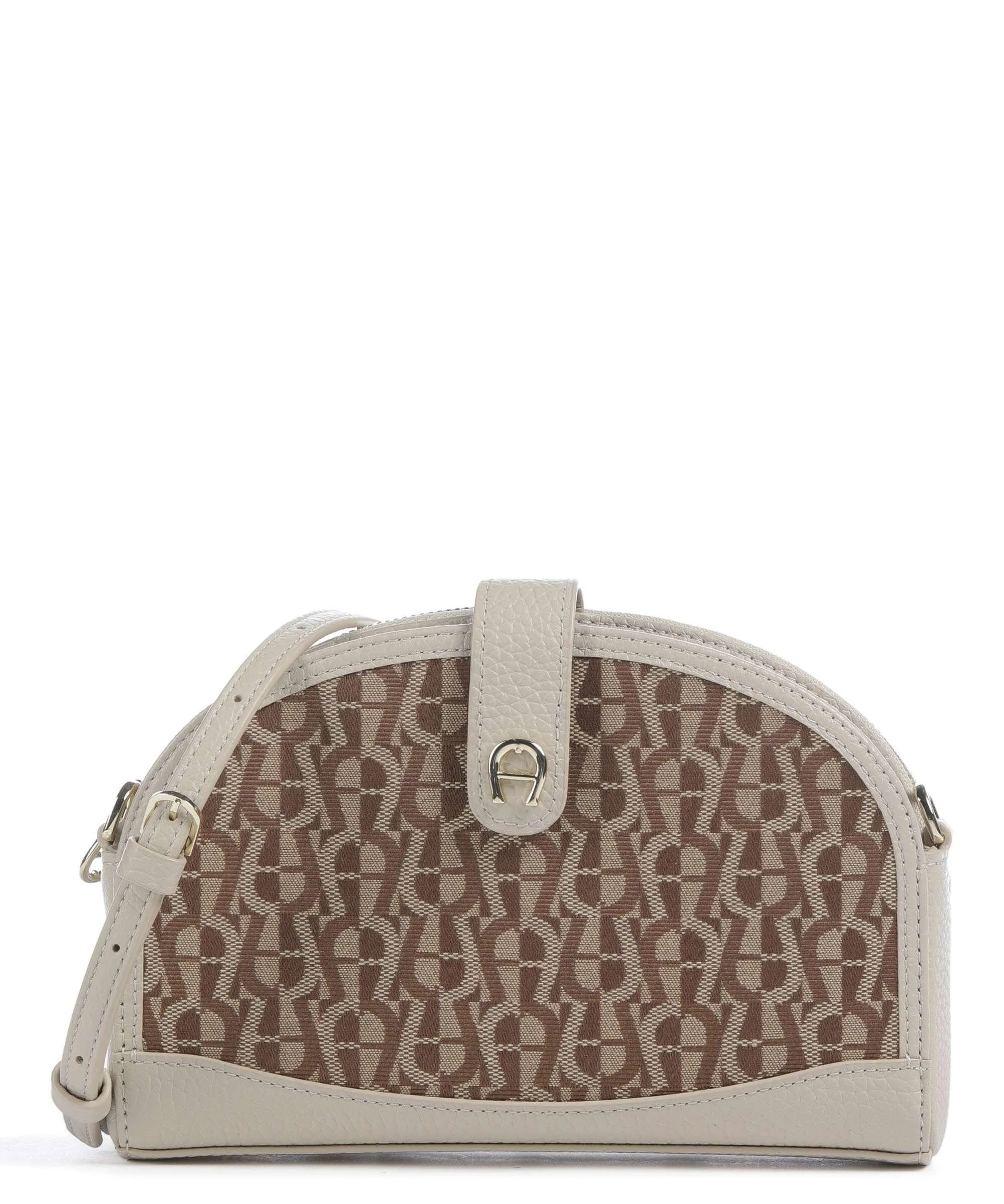  Aigner Emea Borsetta porta cellulare pelle di vacchetta grana, tissu beige  
