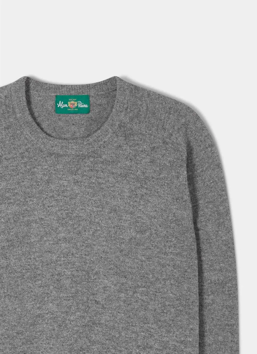 Alan Paine Maglione Lambswool Grey Mix