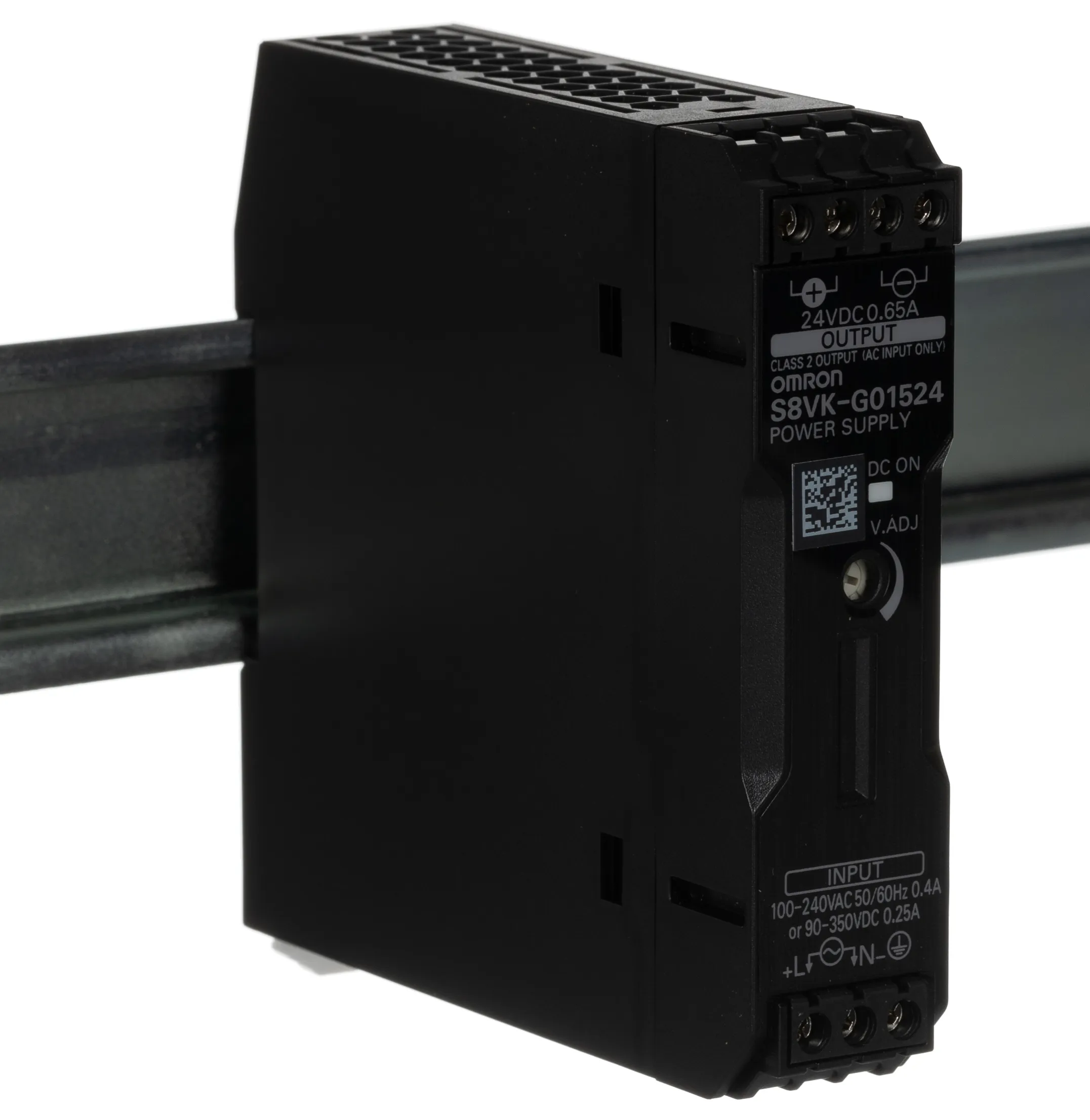Alimentatore a montaggio su guida DIN Omron, 24V cc, 650mA, 100 → 240 V ac / 90 → 350V cc, 15W