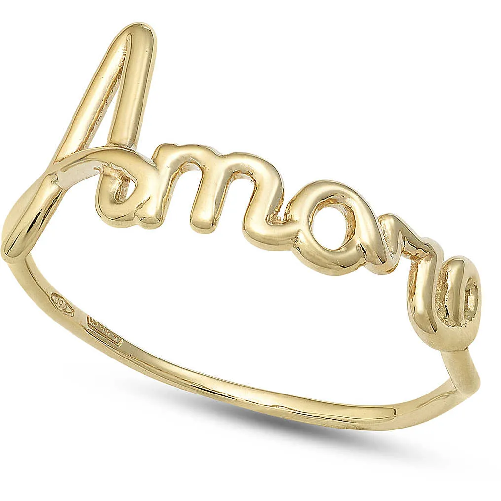 anello donna gioielli Ambrosia Anelli Oro Giallo