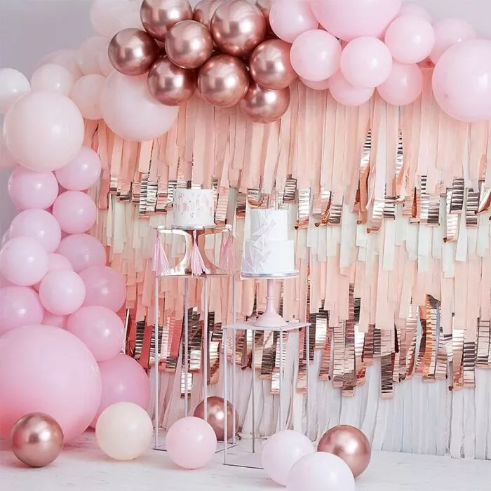 Arco di palloncini rosa