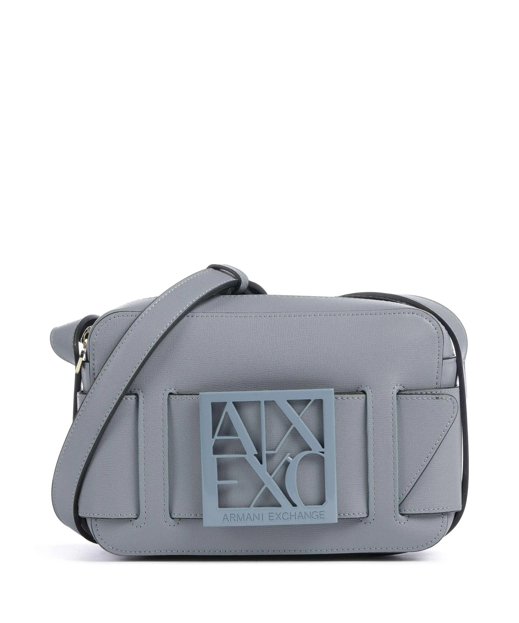  Armani Exchange Susie Borsa a tracolla pelle sintetica blu-grigio  