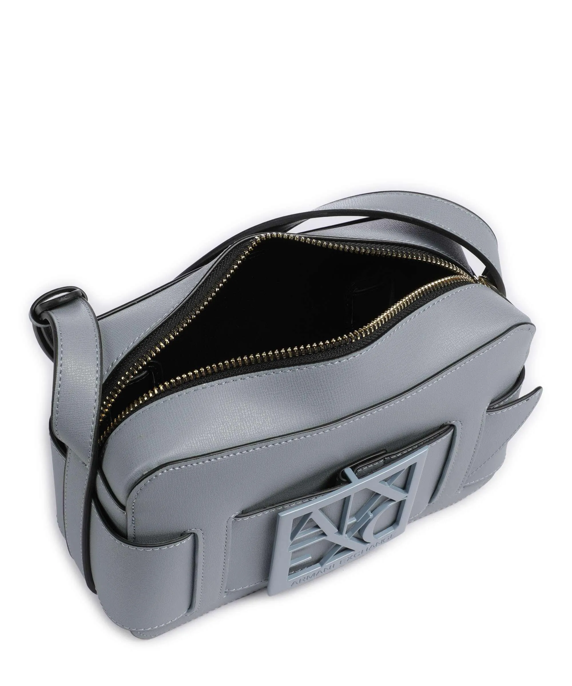  Armani Exchange Susie Borsa a tracolla pelle sintetica blu-grigio  