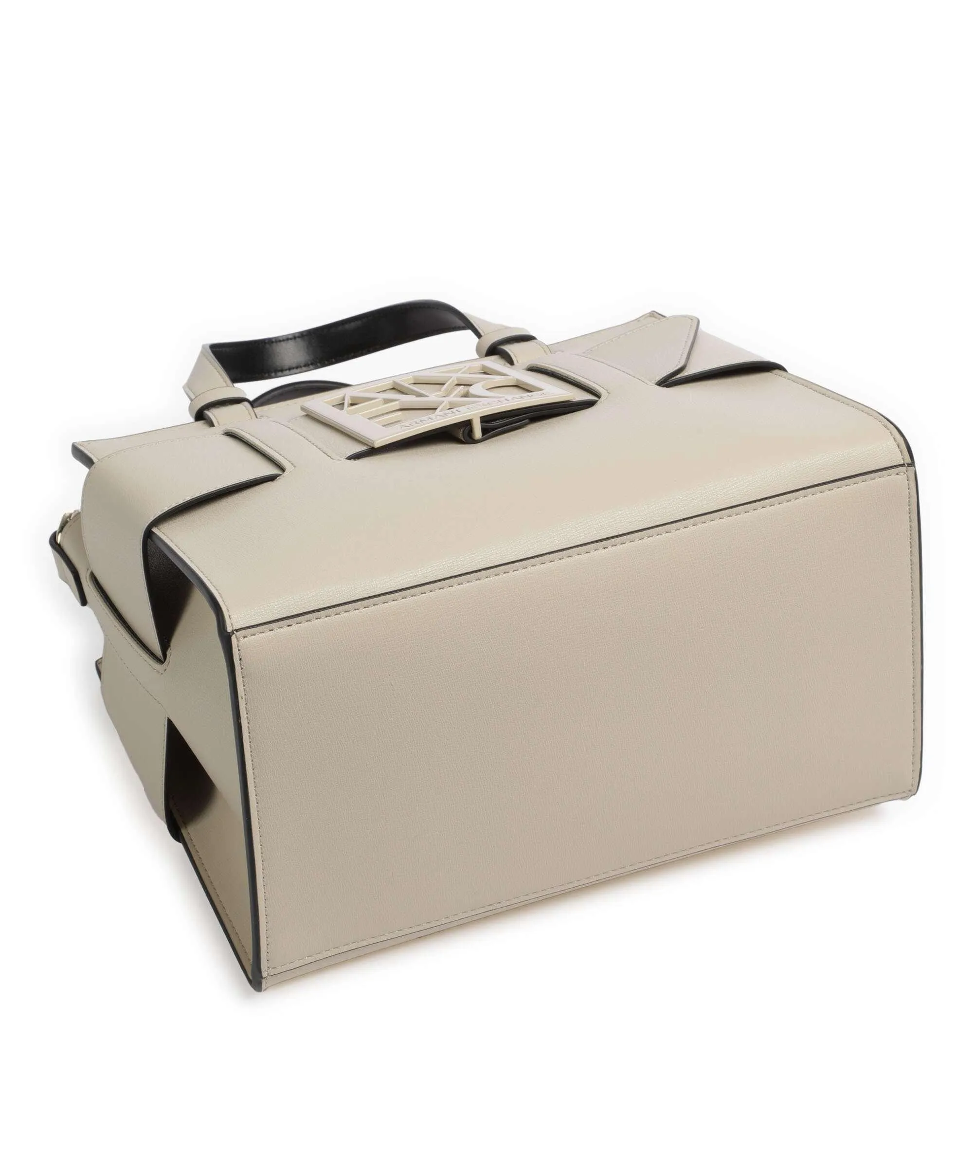  Armani Exchange Susie M Borsa a mano pelle sintetica beige  