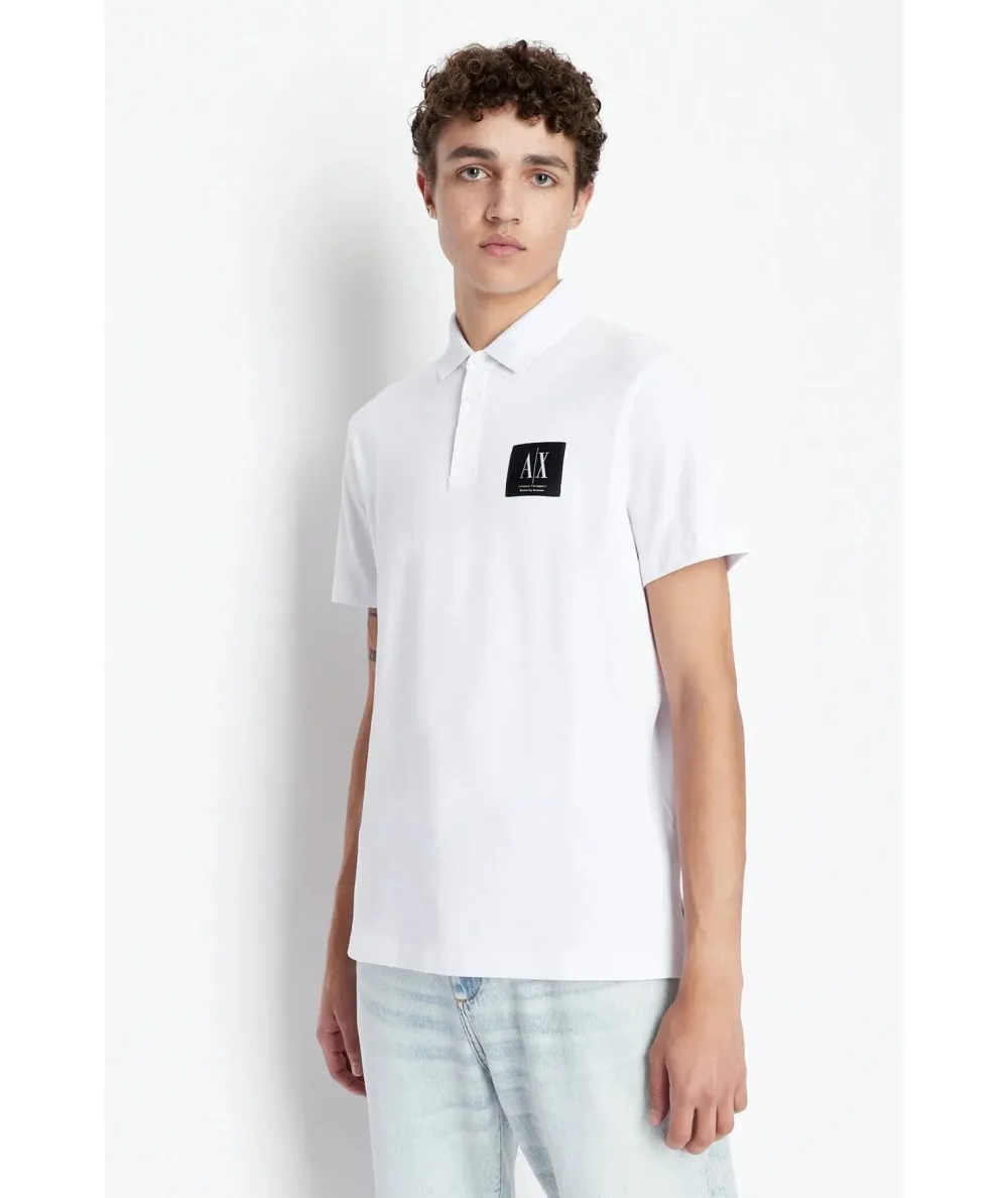 ARMANI EXCHANGE UOMO--Polo in piquet di cotone organico