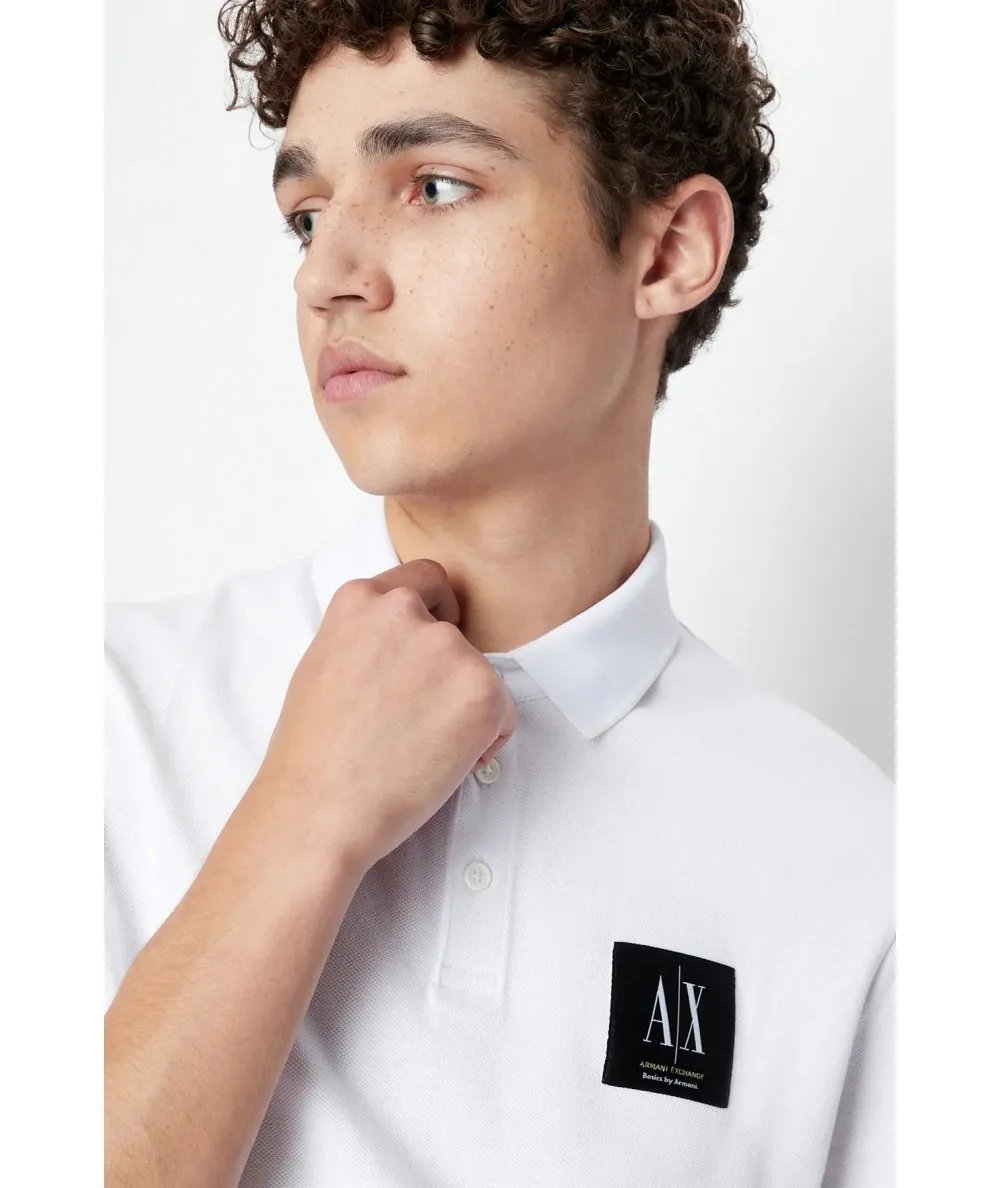ARMANI EXCHANGE UOMO--Polo in piquet di cotone organico