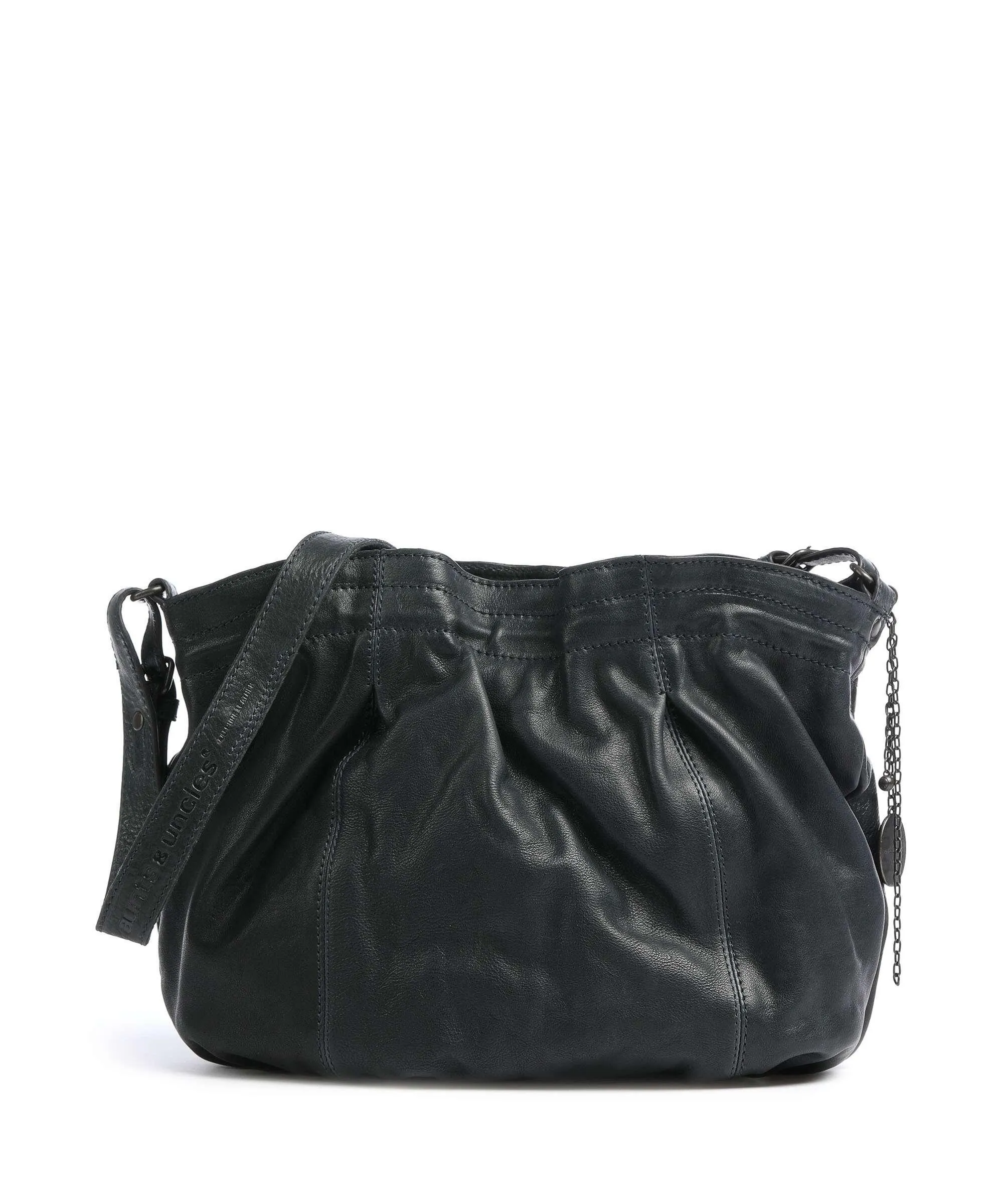  Aunts & Uncles Coffee Klatsch Hannah Borsa a spalla pelle granulata verde scuro  
