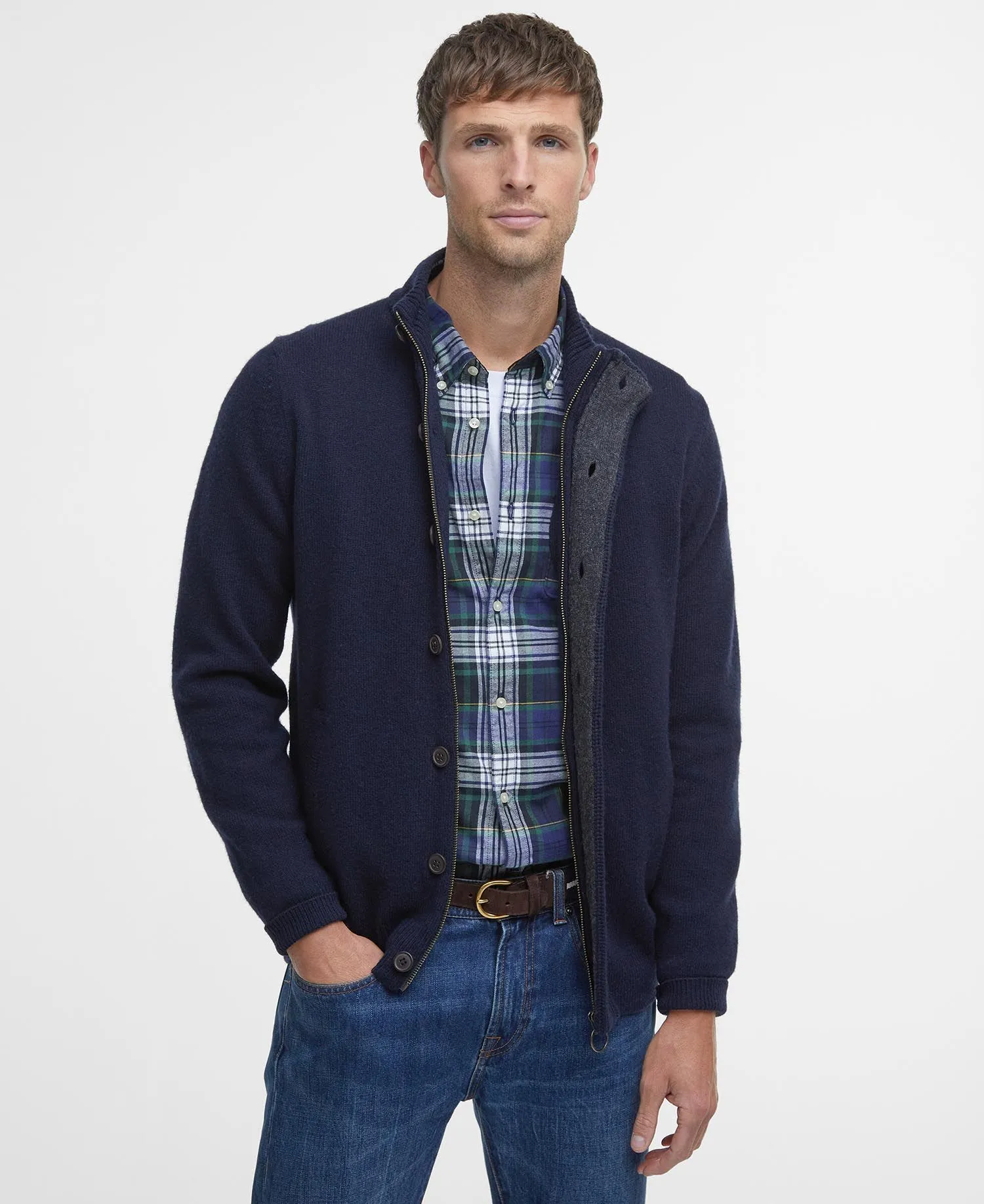 Barbour Barbour Maglione con zip Patch