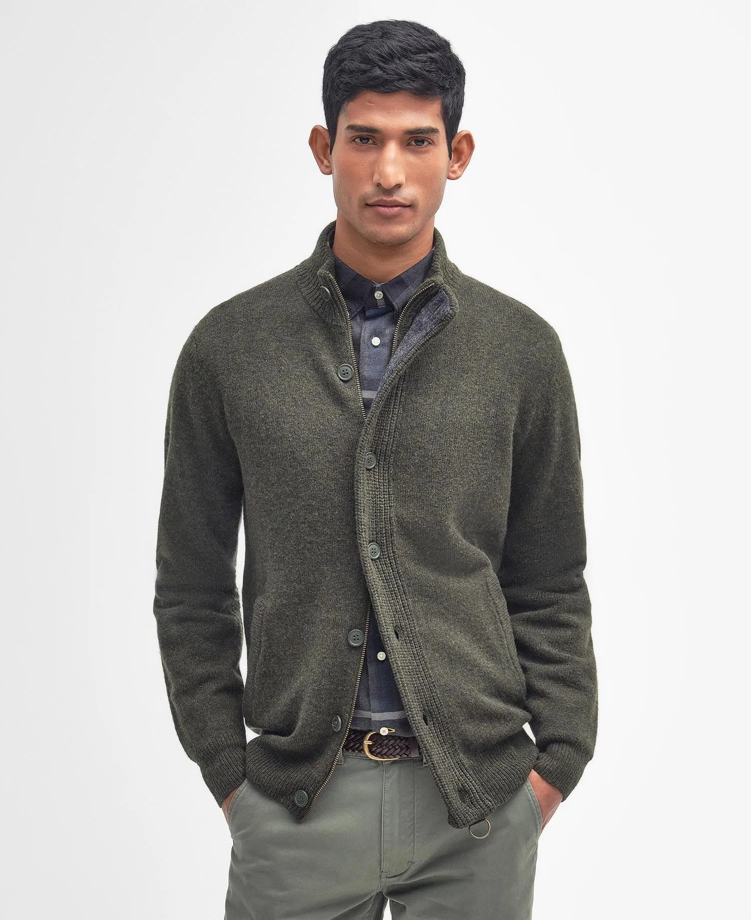 Barbour Barbour Maglione con zip Patch