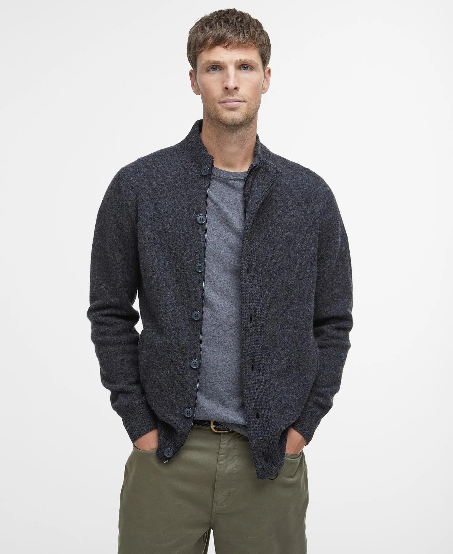 Barbour Barbour Maglione con zip Patch