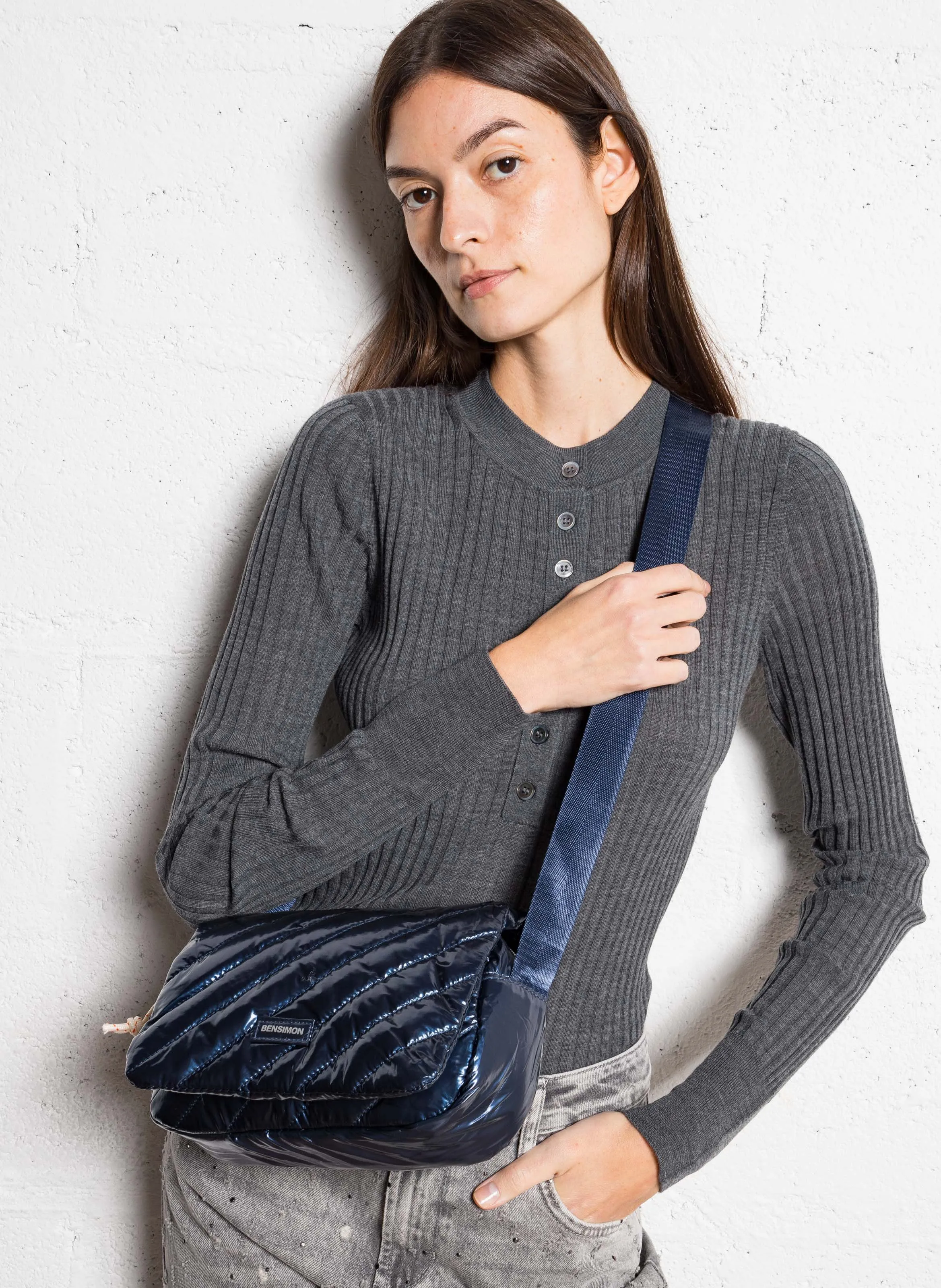  BENSIMON   MADISON - Borsa a tracolla matelassé | Blu