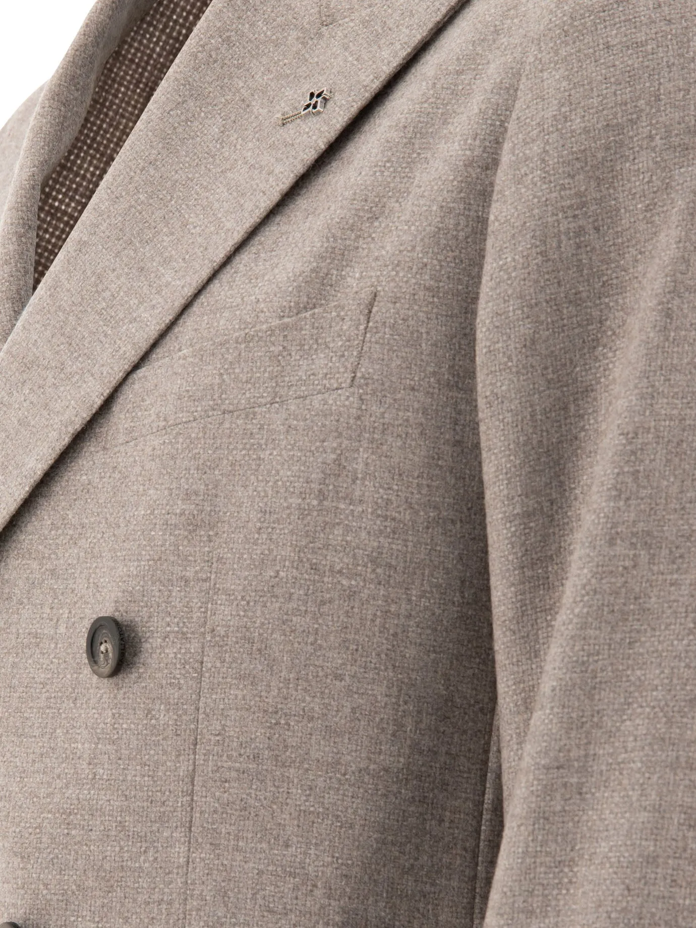 Blazer a doppio petto di blazer a doppia miscela di lana di tagliatore