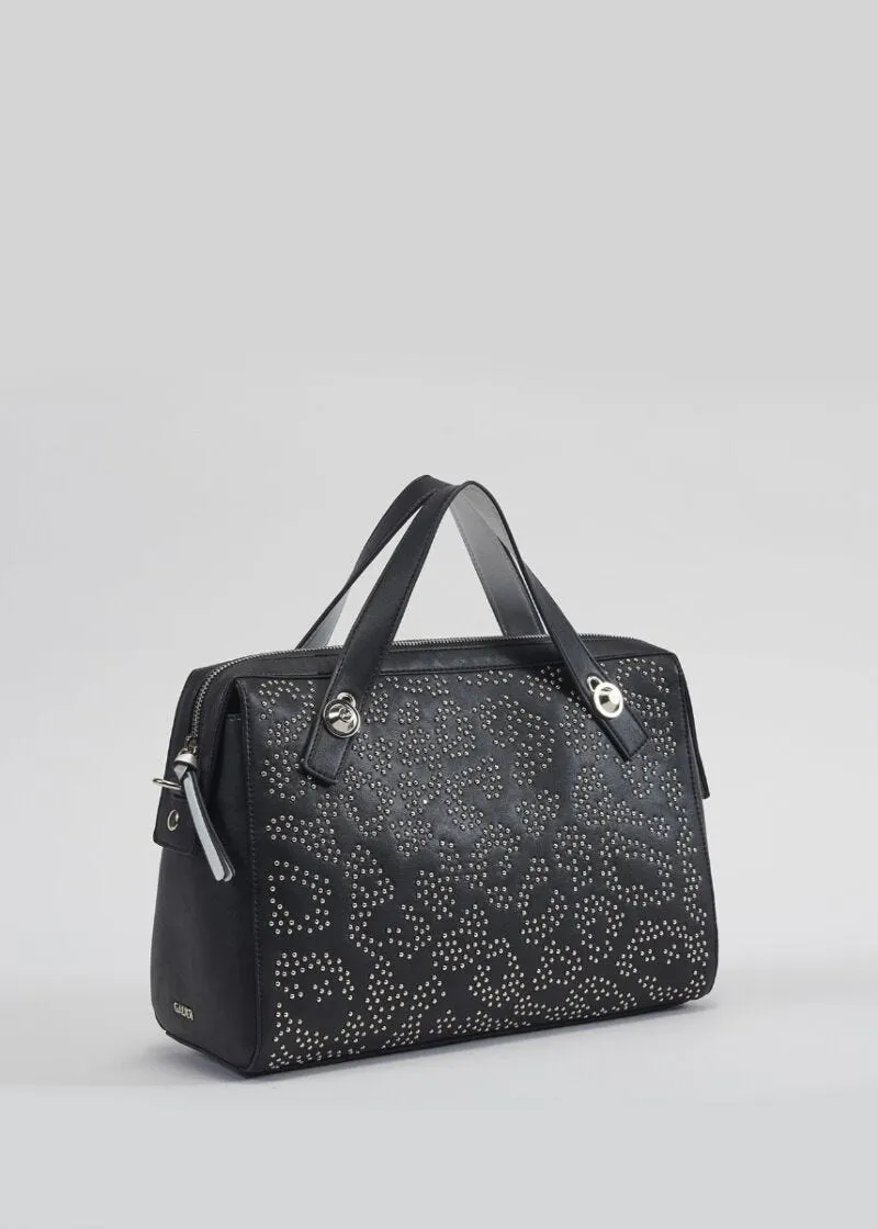 Borsa a mano con micro borchie