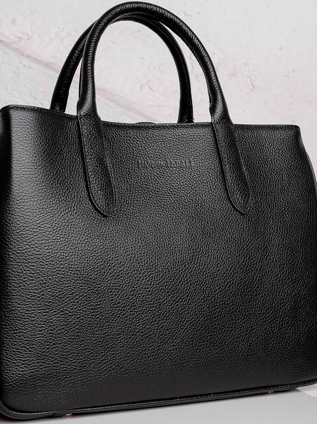Borsa a mano in pelle BLU