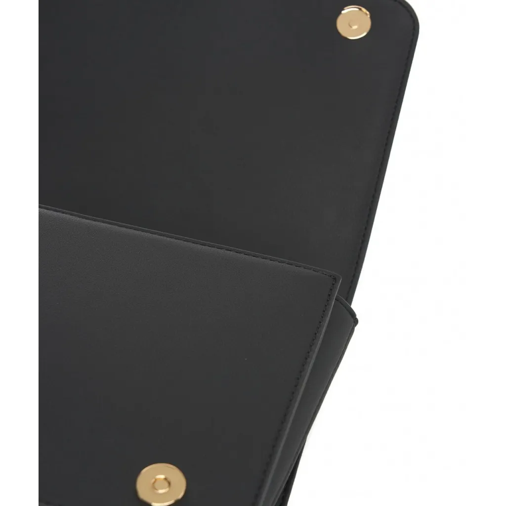 Borsa a tracolla con appliqu nero