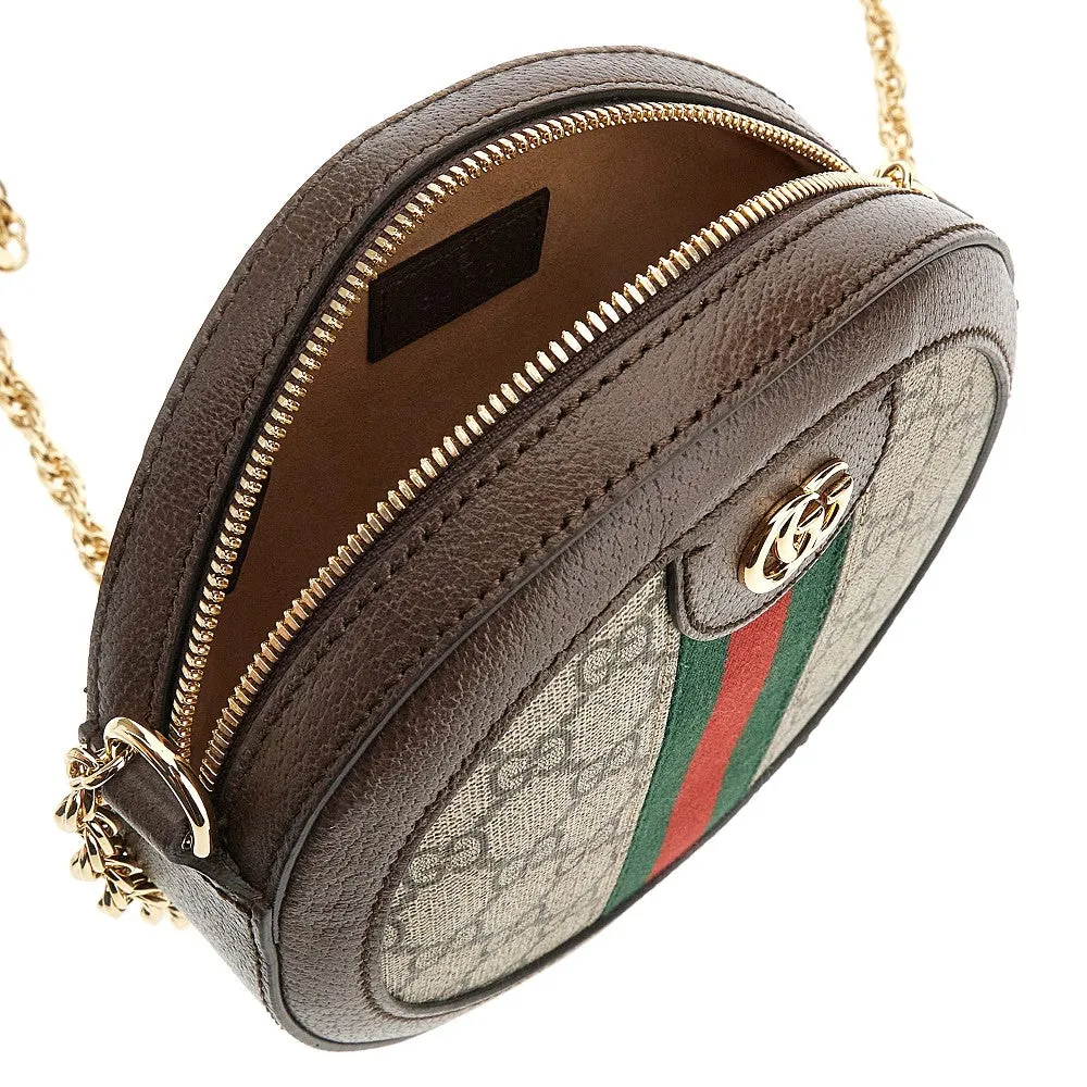 Borsa a tracolla rotonda 'Ophidia'
