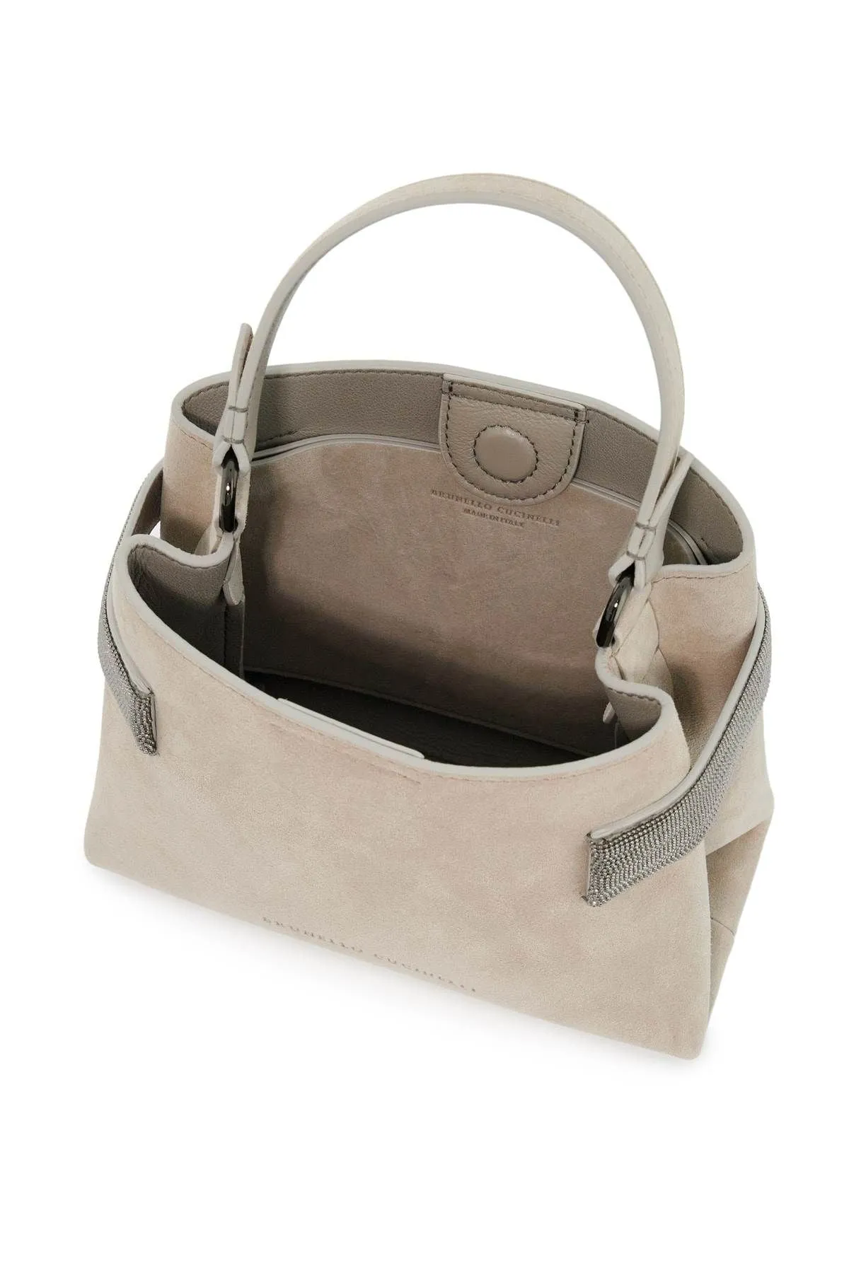 Borsa di Brunello Cucinelli con bande preziose