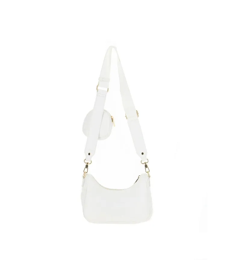 Borsa similpelle trapuntata