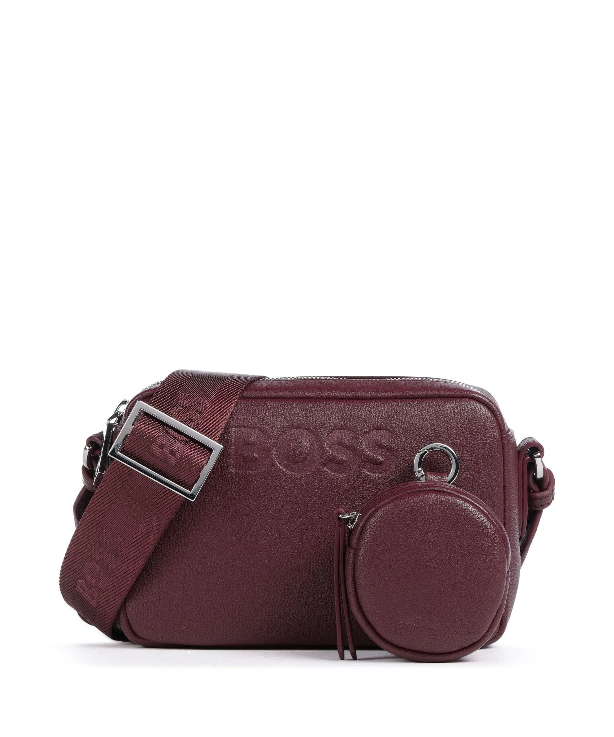  BOSS Addison Borsa a tracolla pelle sintetica rosso scuro  
