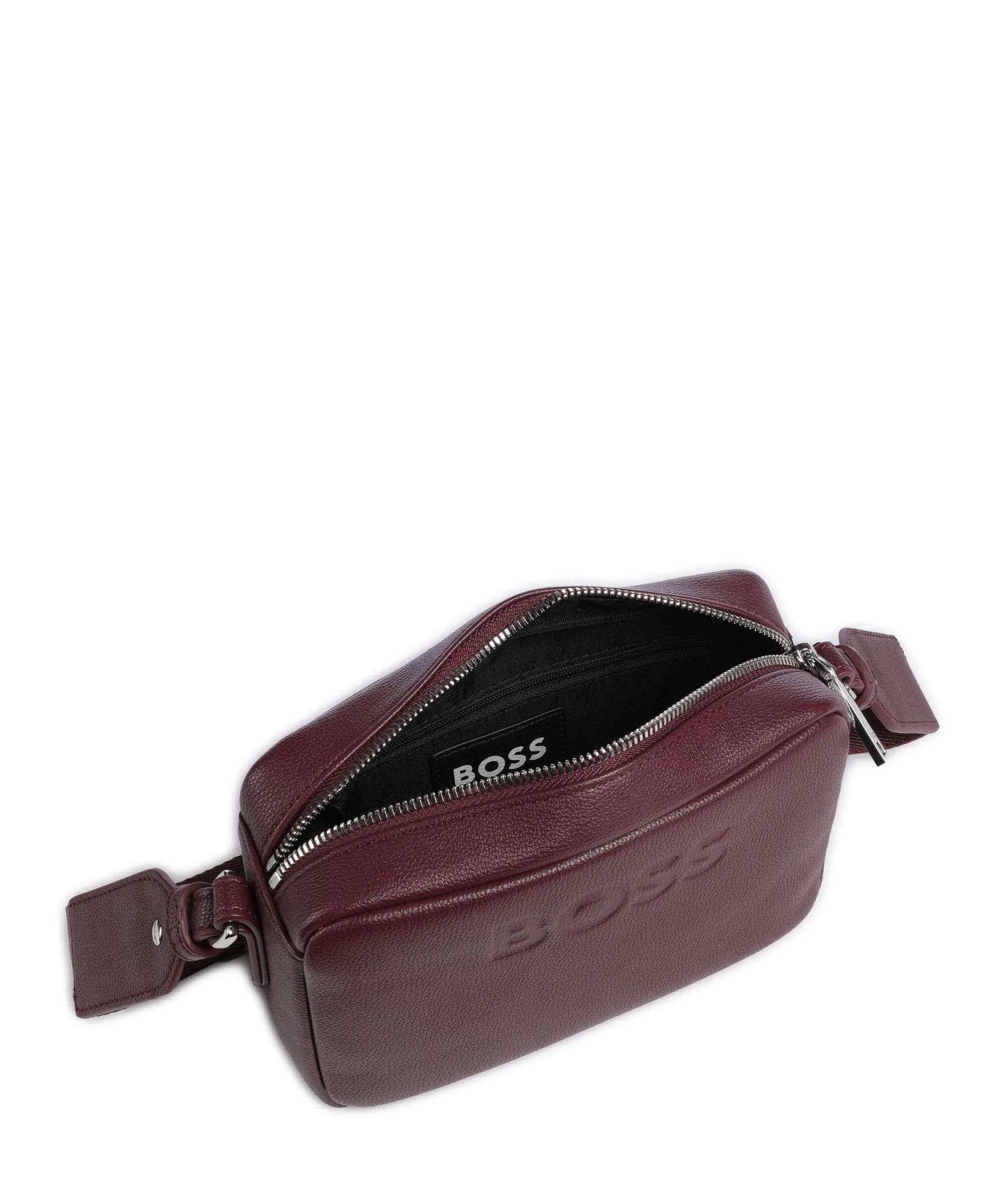  BOSS Addison Borsa a tracolla pelle sintetica rosso scuro  
