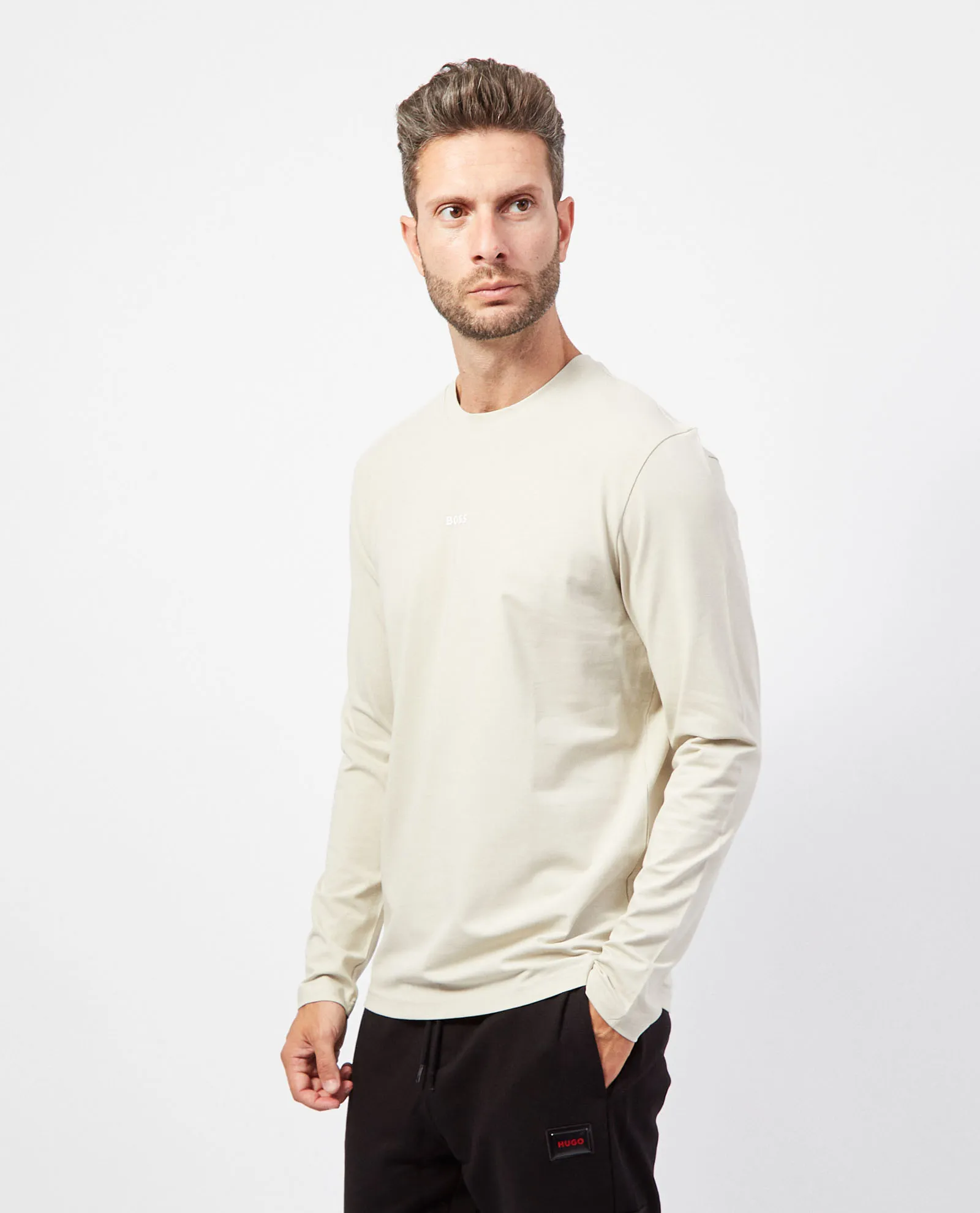 BOSS      Maglietta uomo Boss regular fit in cotone con logo