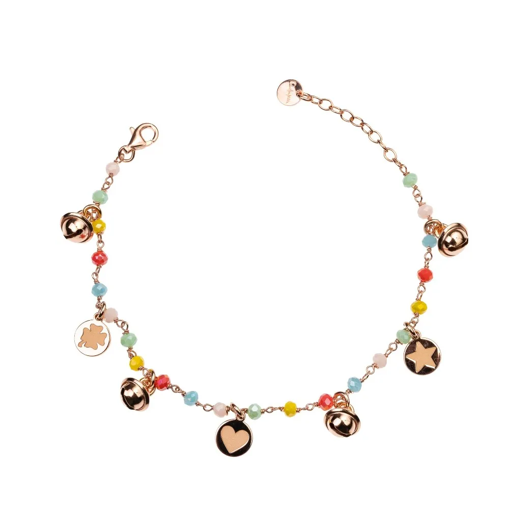 Braccialetto Incatenato e Campanelli Rue des Mille Gipsy Color BR-GIP 1 V4