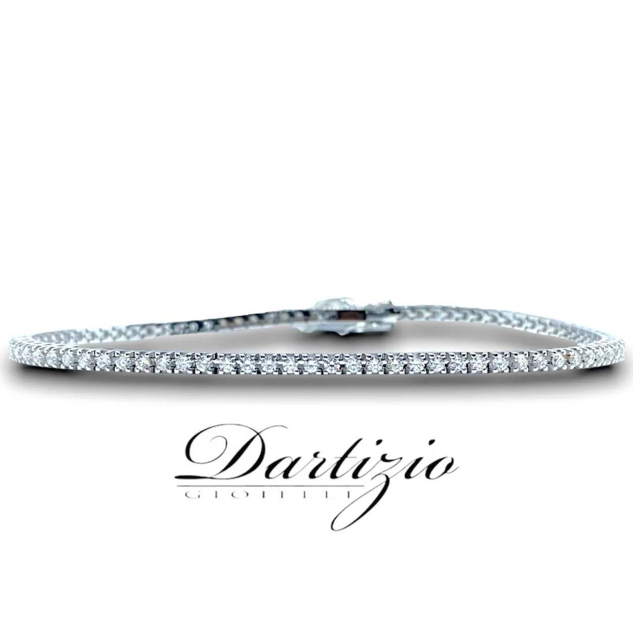 Bracciali Tennis in Oro Bianco e Brillanti Ct. 2.16