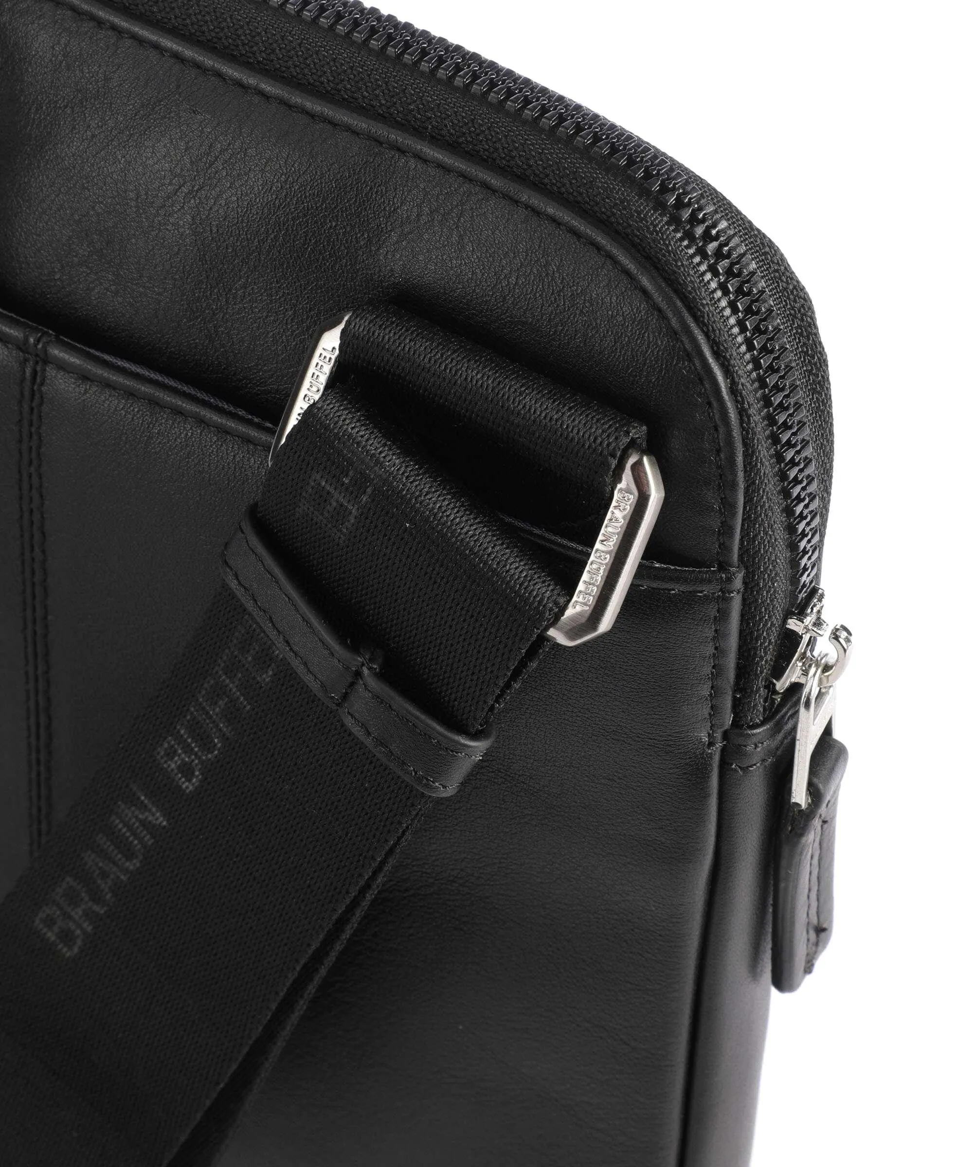  Braun Büffel Golf 2.0 Bags Borsa a tracolla pelle di vacchetta grana nero  