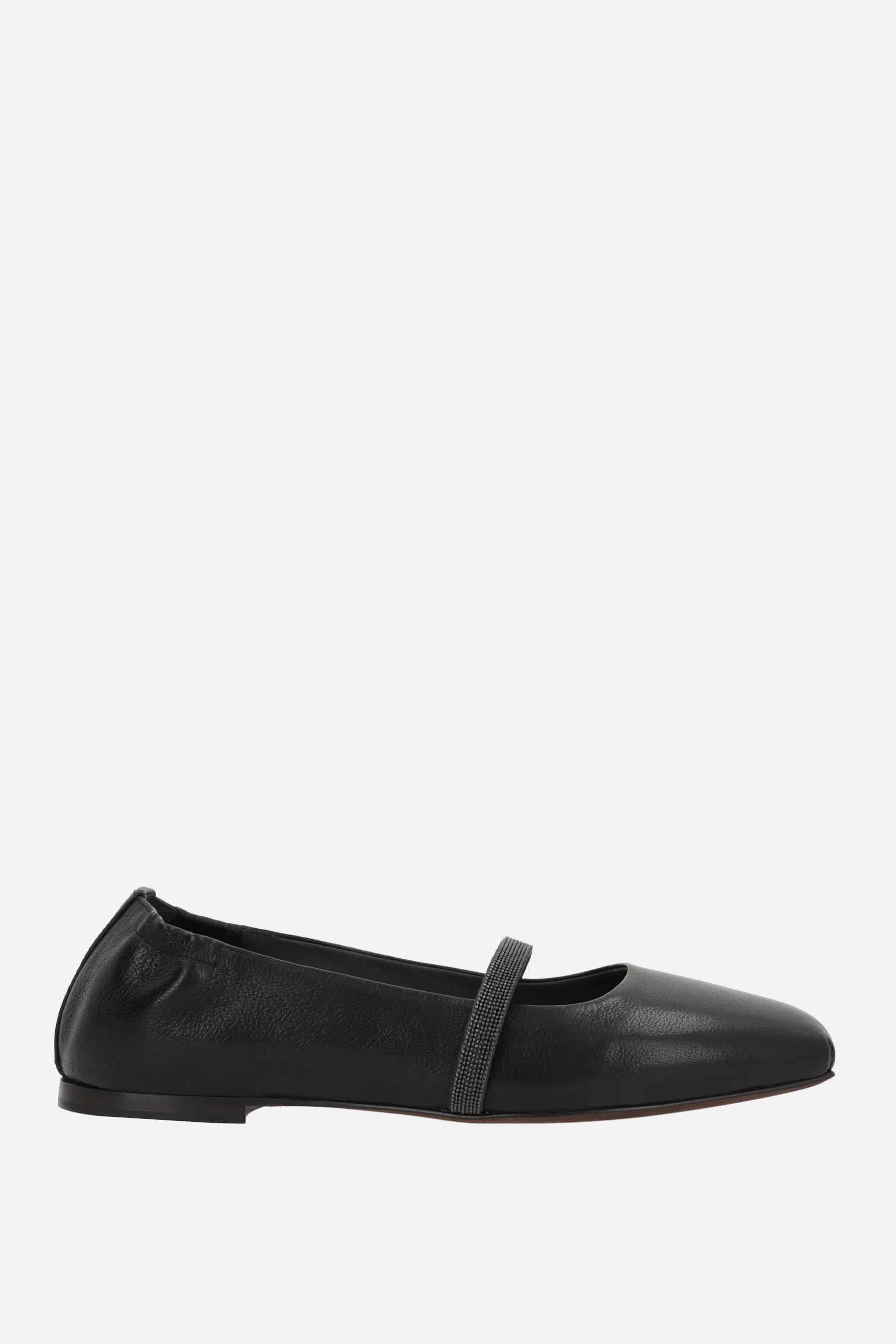  BRUNELLO CUCINELLI ballerina in nappa con Shiny Strap 