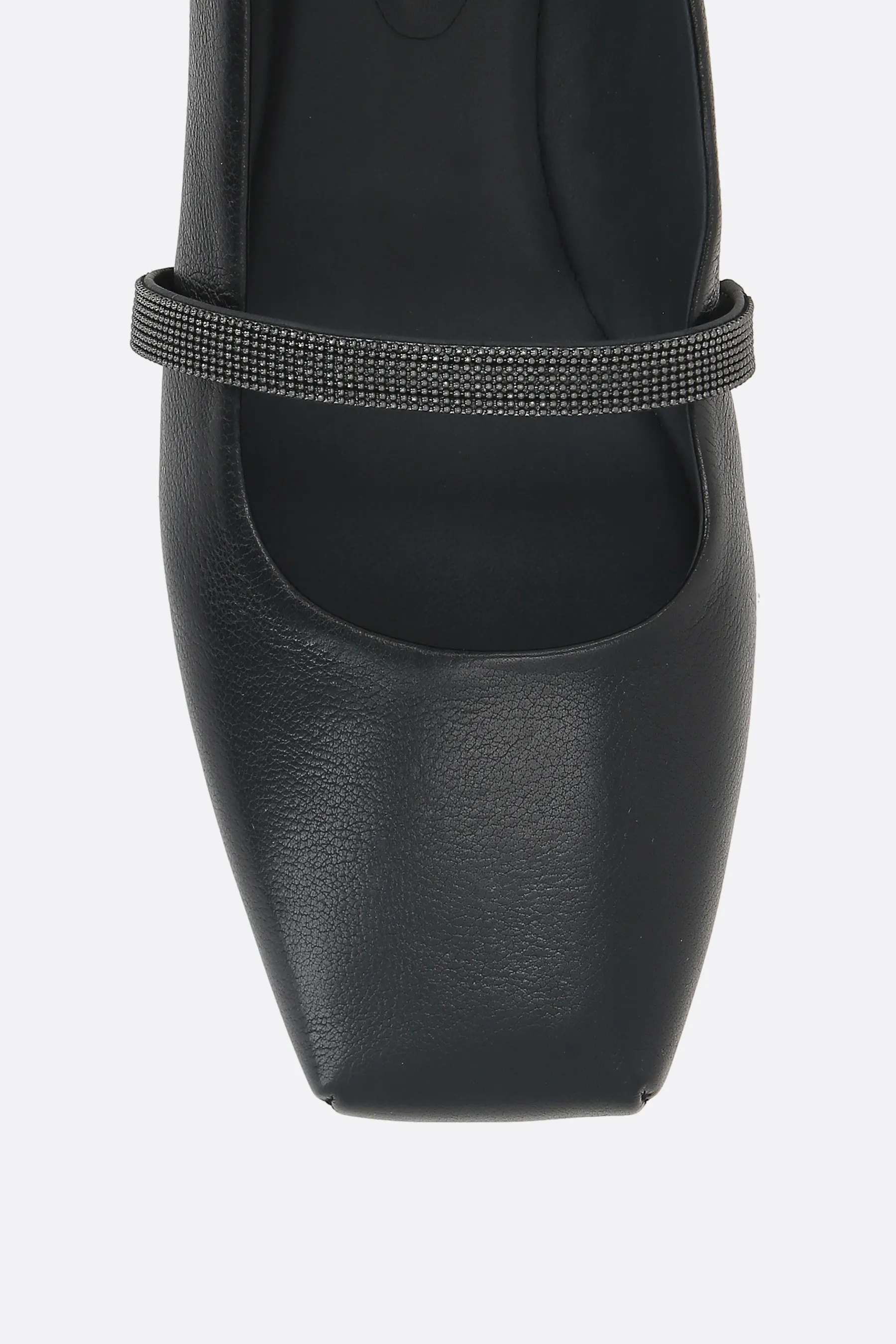  BRUNELLO CUCINELLI ballerina in nappa con Shiny Strap 