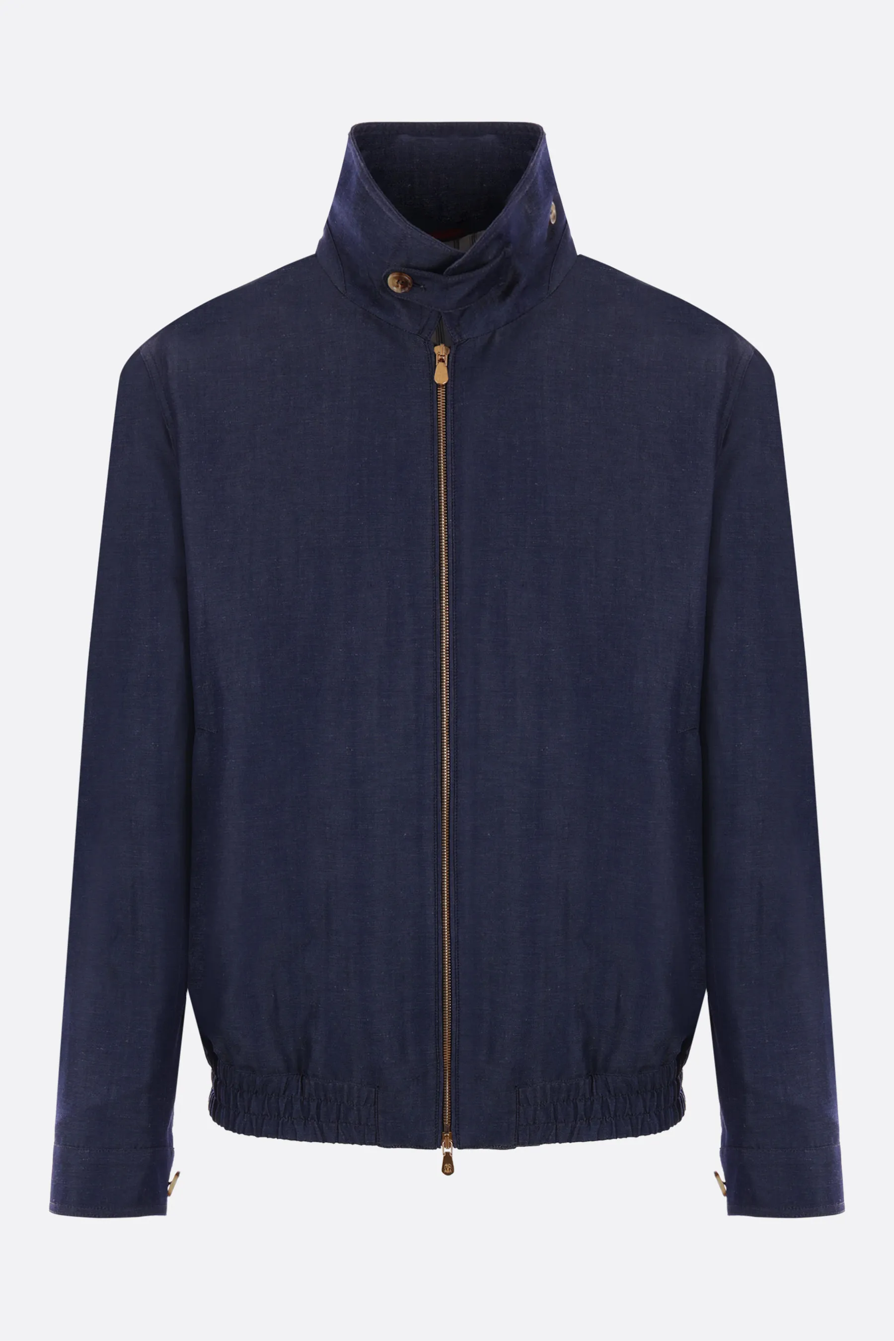 BRUNELLO CUCINELLI bomber in lana e lino