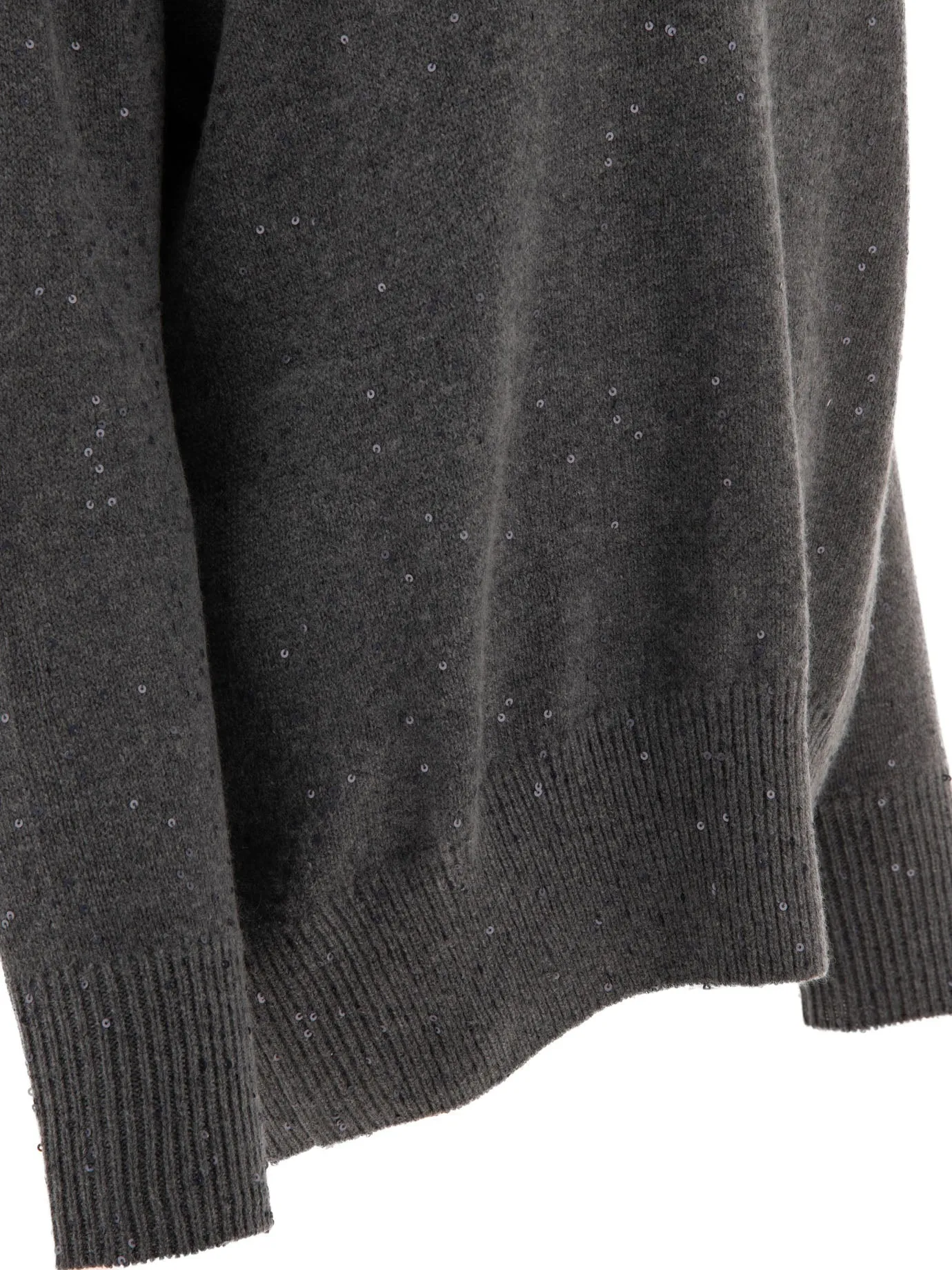 Brunello Cucinelli Cashmere e Silk Turtleneck con paillettes