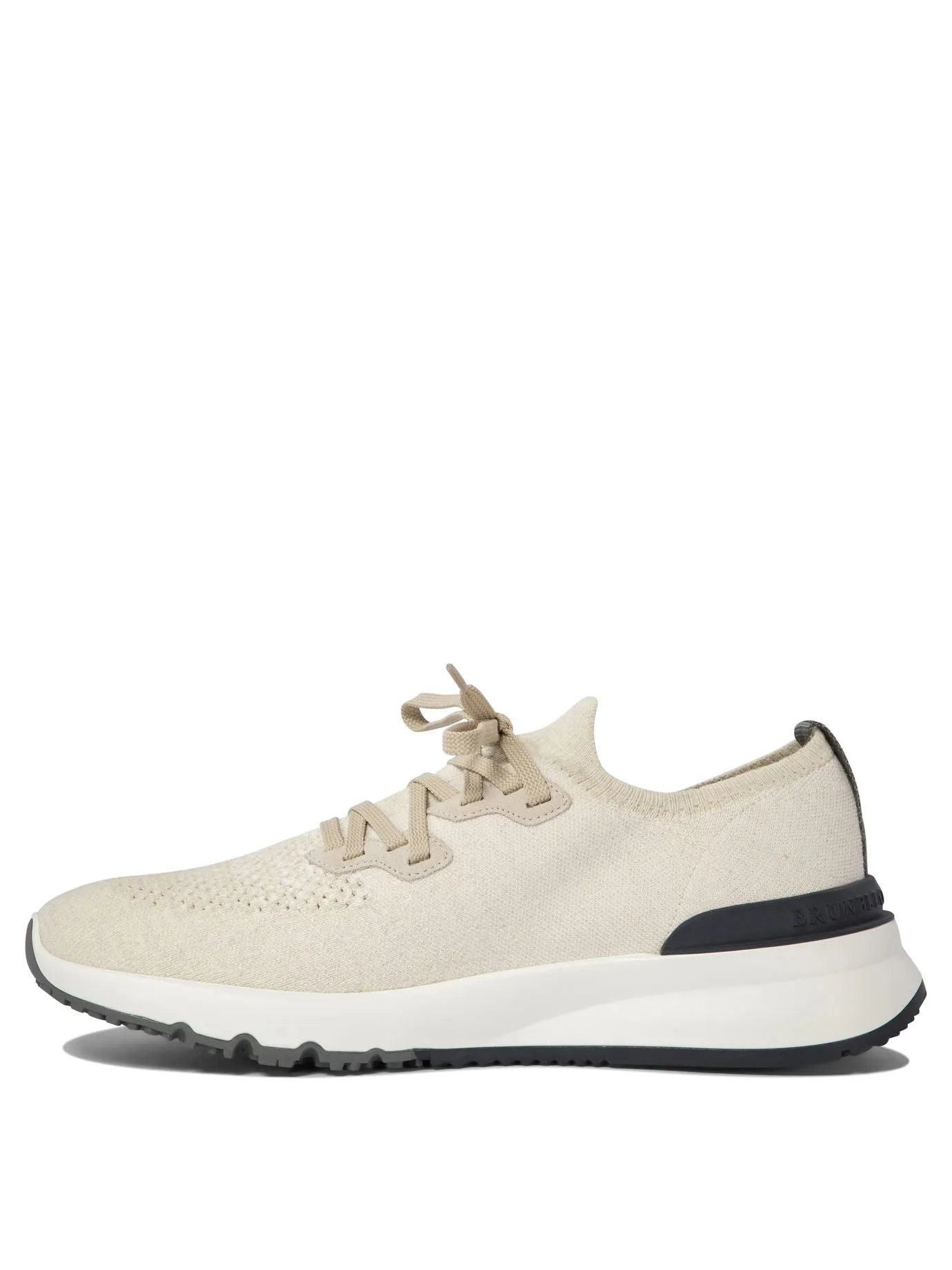 Brunello Cucinelli Cotton Chiné Knit Sneaker