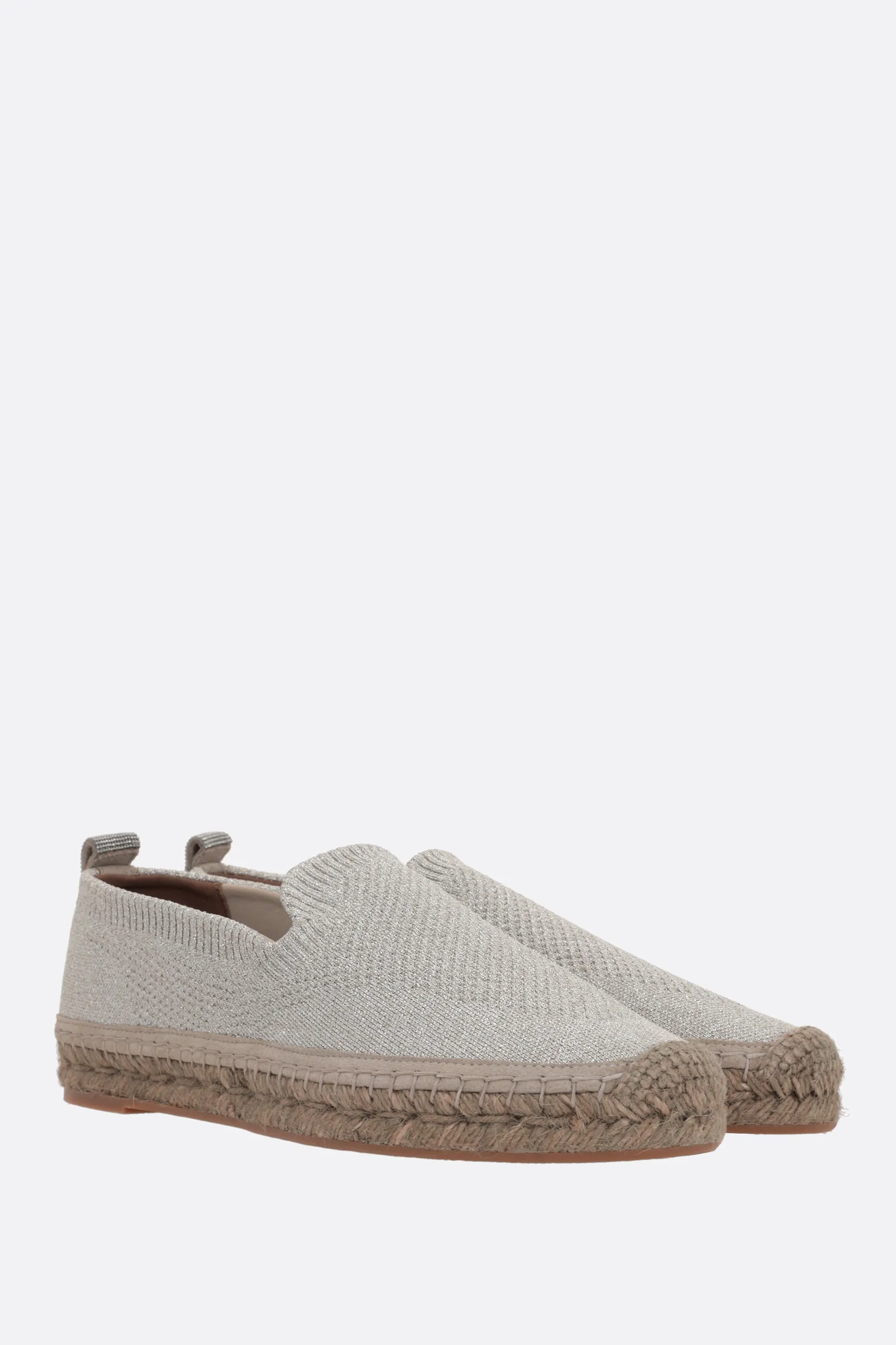 BRUNELLO CUCINELLI espadrilla in maglia Sparkling con Shiny Loop Detail
